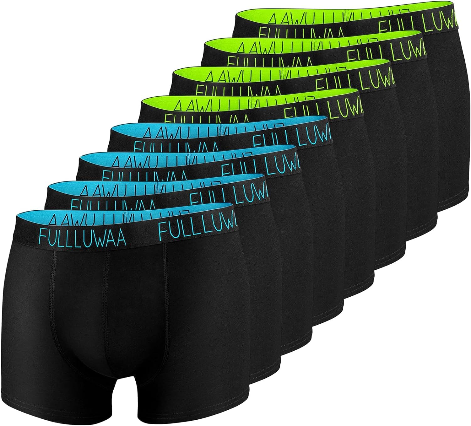 🩲 Fullluwaa Boxershorts Herren 8er/12er Pack Unterhosen Männer Baumwolle Men Retroshorts Boxer Unterwäsche Angebot bei HelloDeals