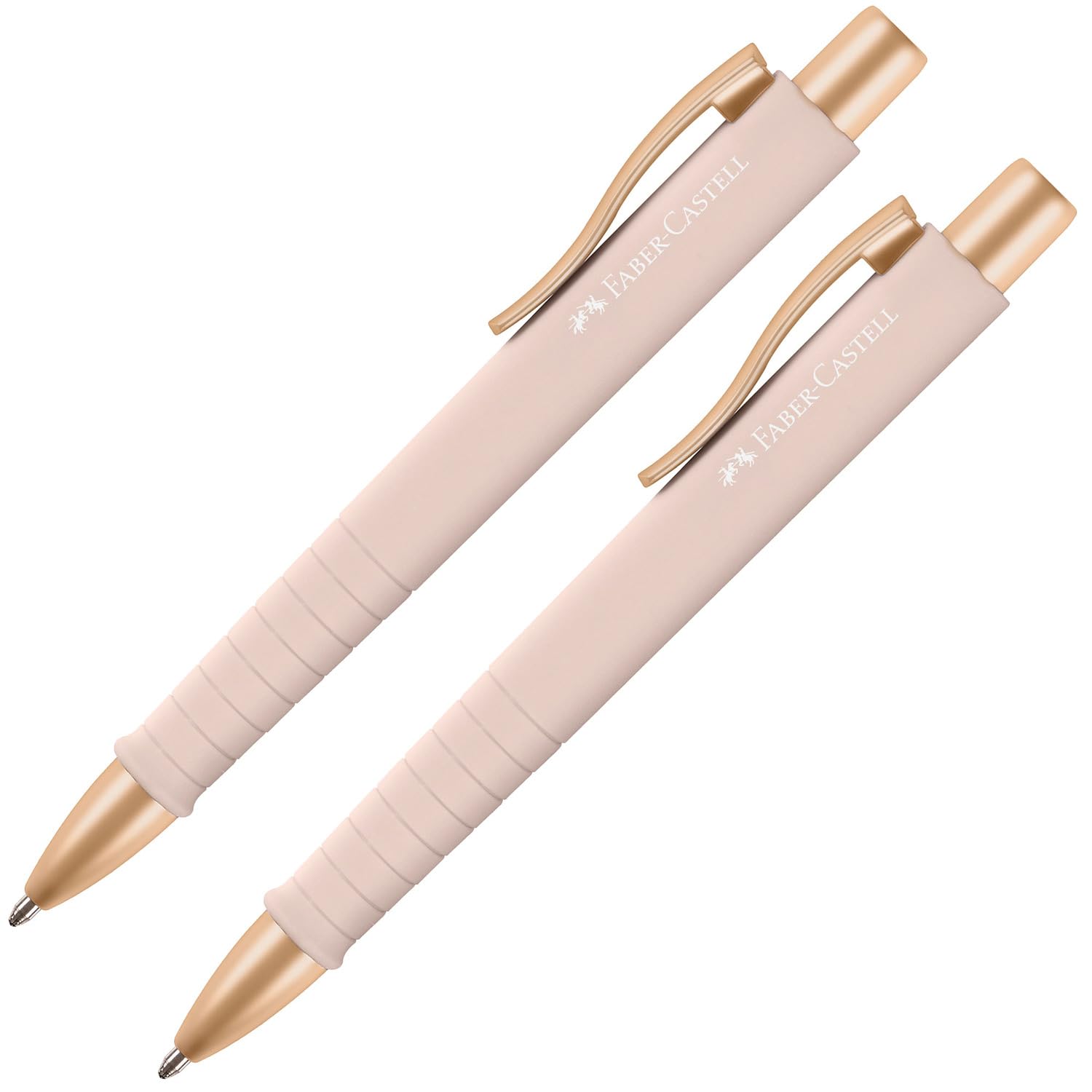 FABER-CASTELL 205092 - Kugelschreiber Poly Ball pale rose, 2 Stück 🌹✒️ Angebot bei HelloDeals