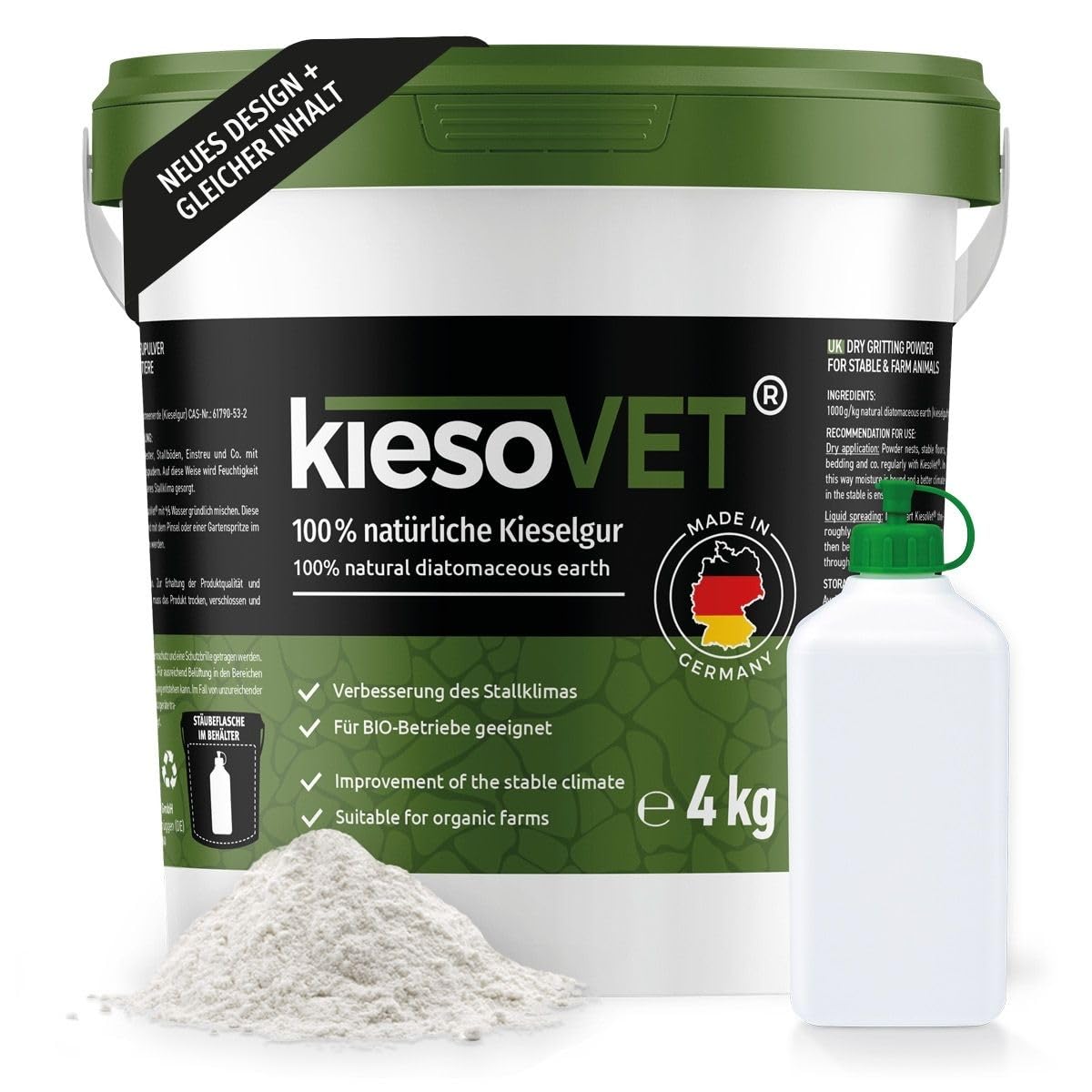 🐔 GreenPet KiesoVet Kieselgur für Hühner 4kg 🌿 Angebot bei HelloDeals