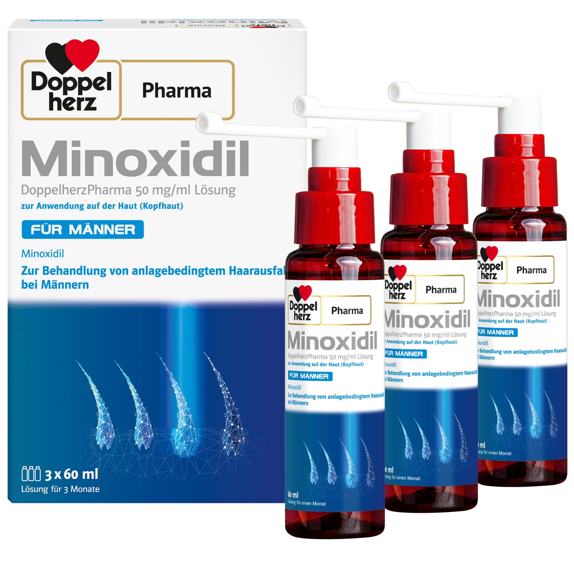 🌟 Minoxidil DoppelherzPharma 50mg/ml (5%) Lösung - Deal des Tages! 🌟 Angebot bei HelloDeals