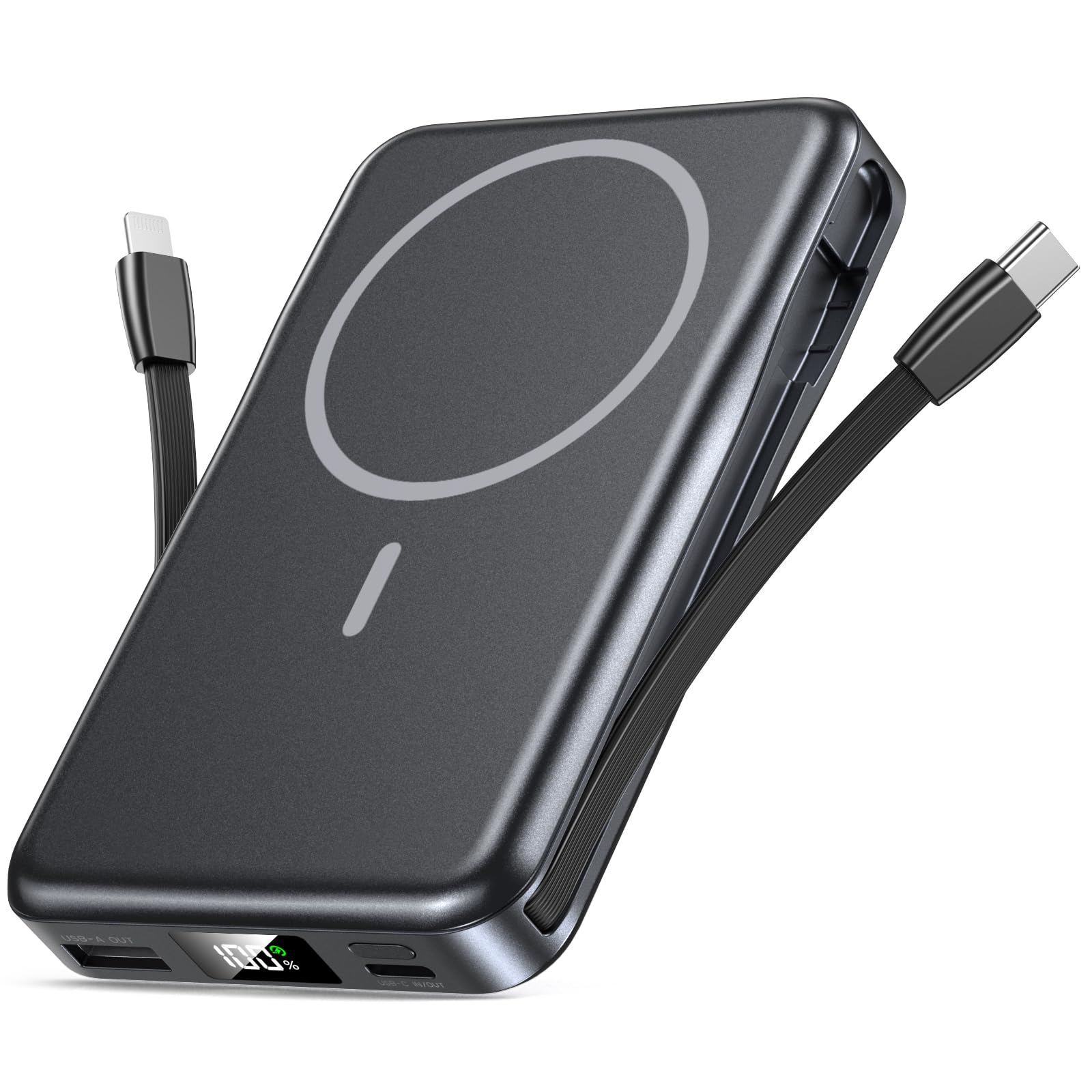 🔋📱 Powerbank für Magsafe 10000mAh - Schwarz Angebot bei HelloDeals