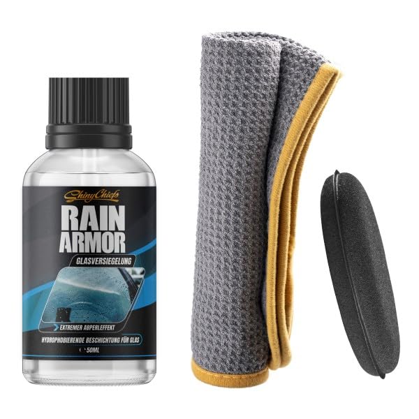 🌧️💧 ShinyChiefs RAIN AMOR Set - Autoscheiben-Versiegelung mit hydrophobem Schutz 🚗 Angebot bei HelloDeals
