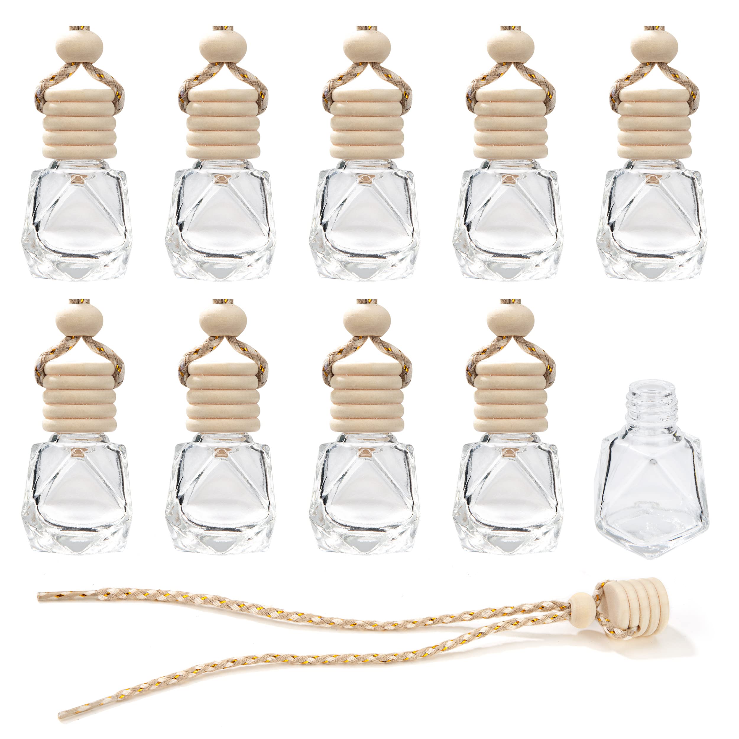 🌸 Autolufterfrischer Parfümflasche 10 Stück 8 ml nachfüllbar 🚗 Angebot bei HelloDeals