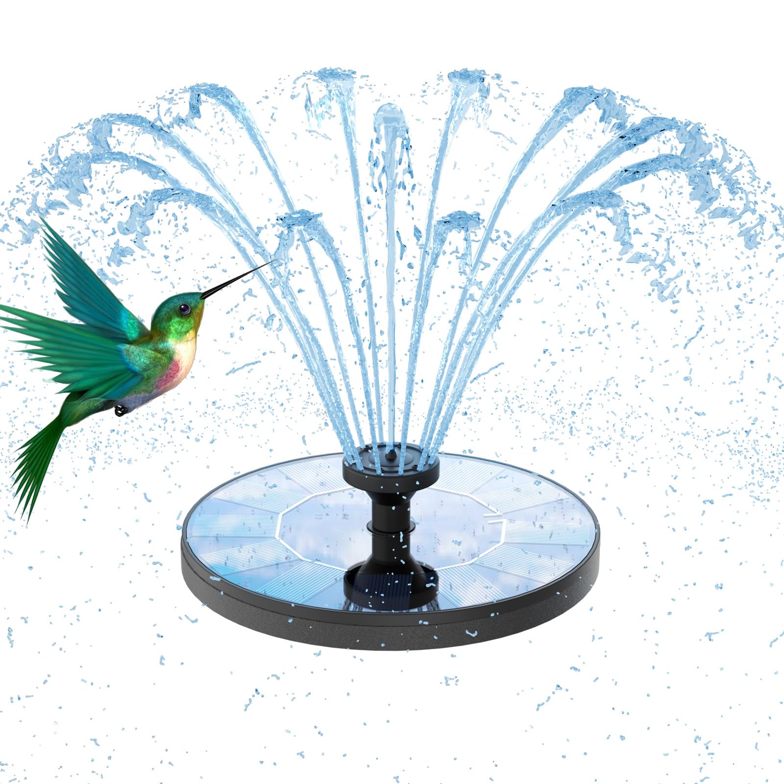 🌞🌿 AISITIN Solar Springbrunnen für Außen - Solar Teichpumpe für Garten und Vogelbad Angebot bei HelloDeals