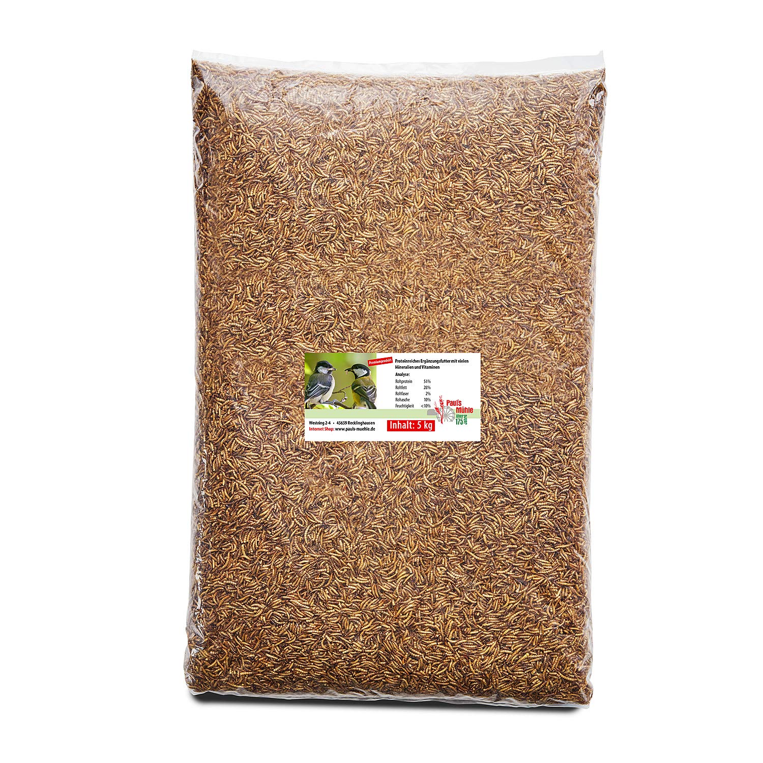 🌟 Super Deal! Paul's Mühle Mehlwürmer getrocknet 5 kg Premiumqualität 5 kg (1er Pack) 🐛 Angebot bei HelloDeals