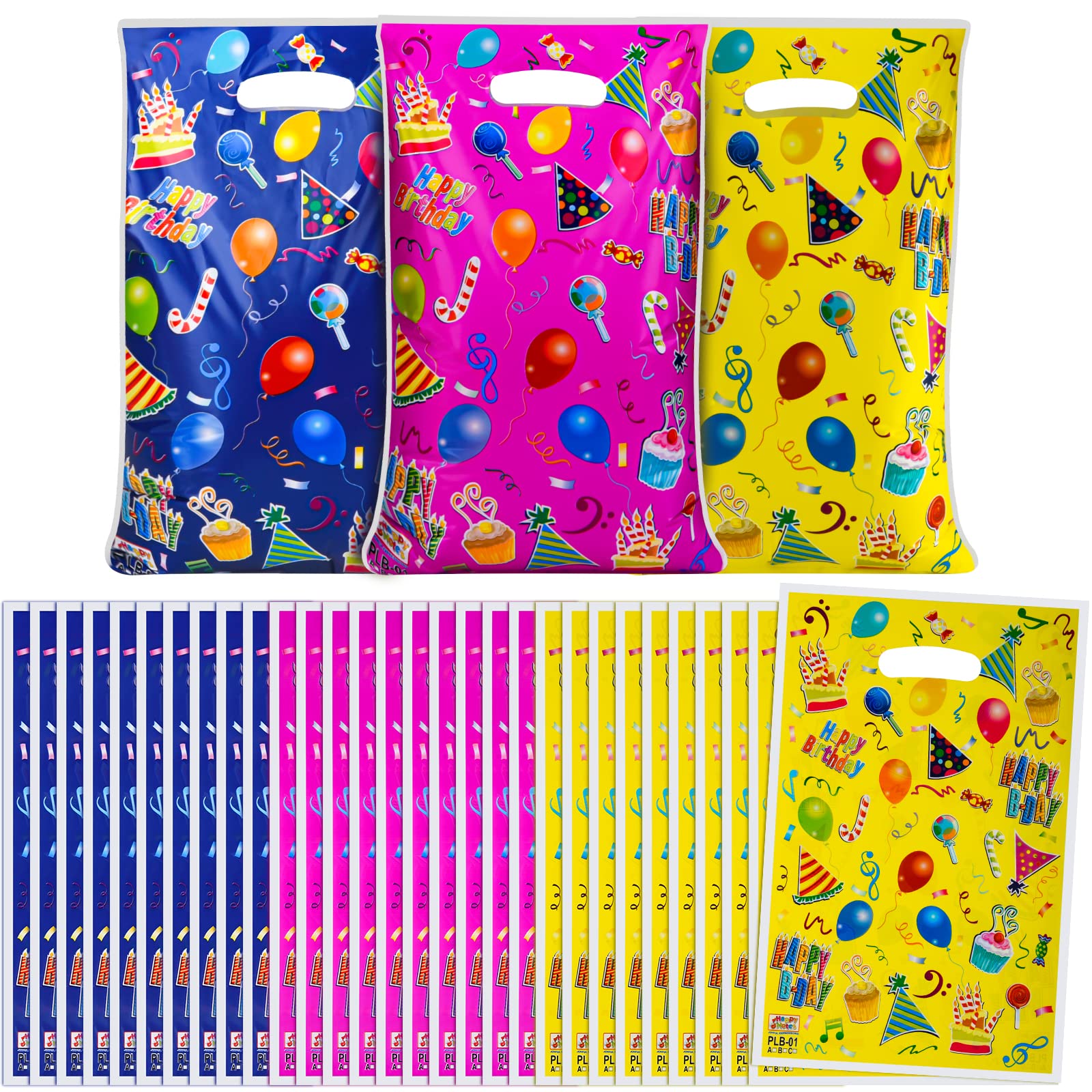 🎉 ASTARON Geburtstagstüten für Kinderpartys, 30 Stück Geburtstagsfeier-Geschenktüten Angebot bei HelloDeals