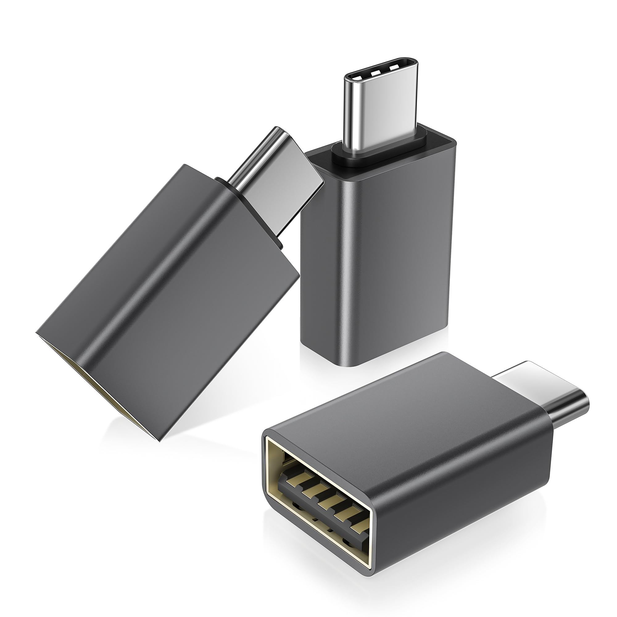 Basesailor USB C auf USB Adapter 3-Pack 🚀 Thunderbolt 4 5 USBC Stecker zu USB Buchse OTG Adapter Angebot bei HelloDeals
