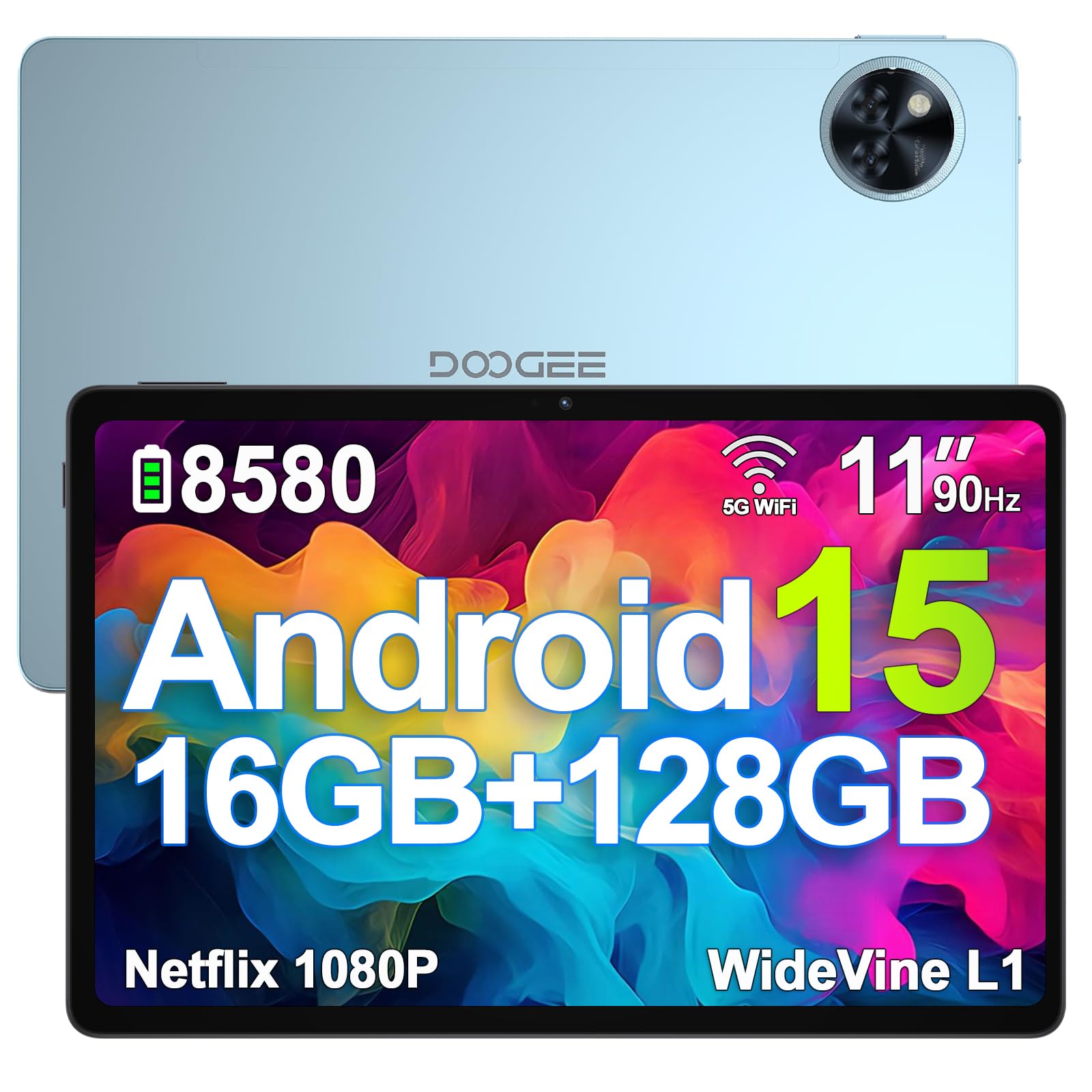 DOOGEE U11 Android 15 Tablet 11 Zoll 16GB RAM +128GB ROM (2TB TF) 8580mAh Gaming Tablet Android Angebot Angebot bei HelloDeals