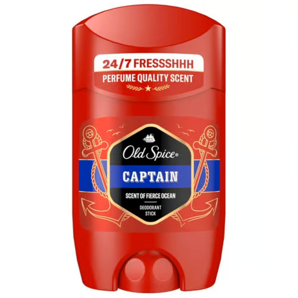 🌊 Old Spice Captain Deostick für Männer 50 ml | 24/7 Frische & Schutz vor Gerüchen 🌿 Angebot bei HelloDeals