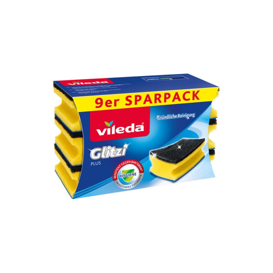 🌟 Super Deal! Vileda Topfreiniger, Schaum, Blau, 9er Pack 9 Stück (1er Pack) 🧽 Angebot bei HelloDeals