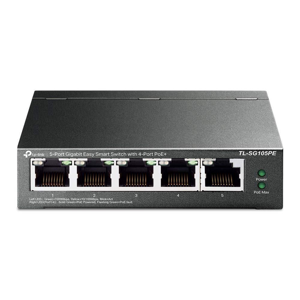 🔌 TP-Link TL-SG105PE 5-Port Gigabit Managed LAN PoE Switch 🌐 Angebot bei HelloDeals