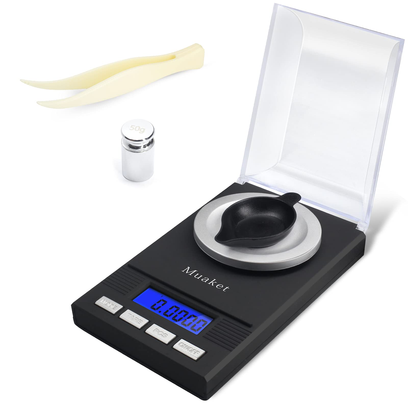 Muaket Feinwaage, 50g / 0.001g Electronische Digitalwaage ⚖️ Angebot bei HelloDeals