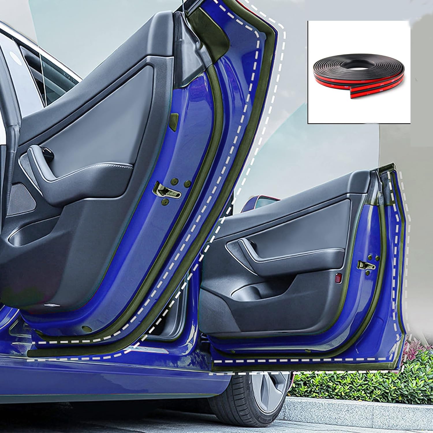 Ywooon Türdichtungssatz für Tesla Model Y 🚗🔊 Angebot bei HelloDeals