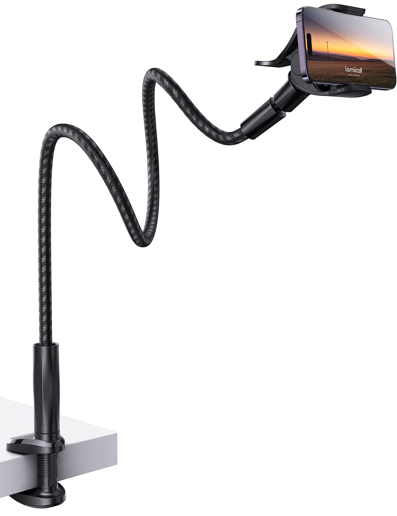 📱 Lamicall Handy Halterung für Bett - Flexibler Nylon Schwanenhals Halter Angebot bei HelloDeals