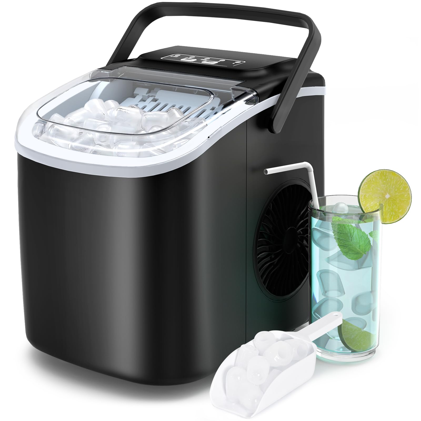 🧊🌟 Eiswürfelmaschine Klein PALINTH Eiswürfelmaschinen 🌟🧊 Angebot bei HelloDeals