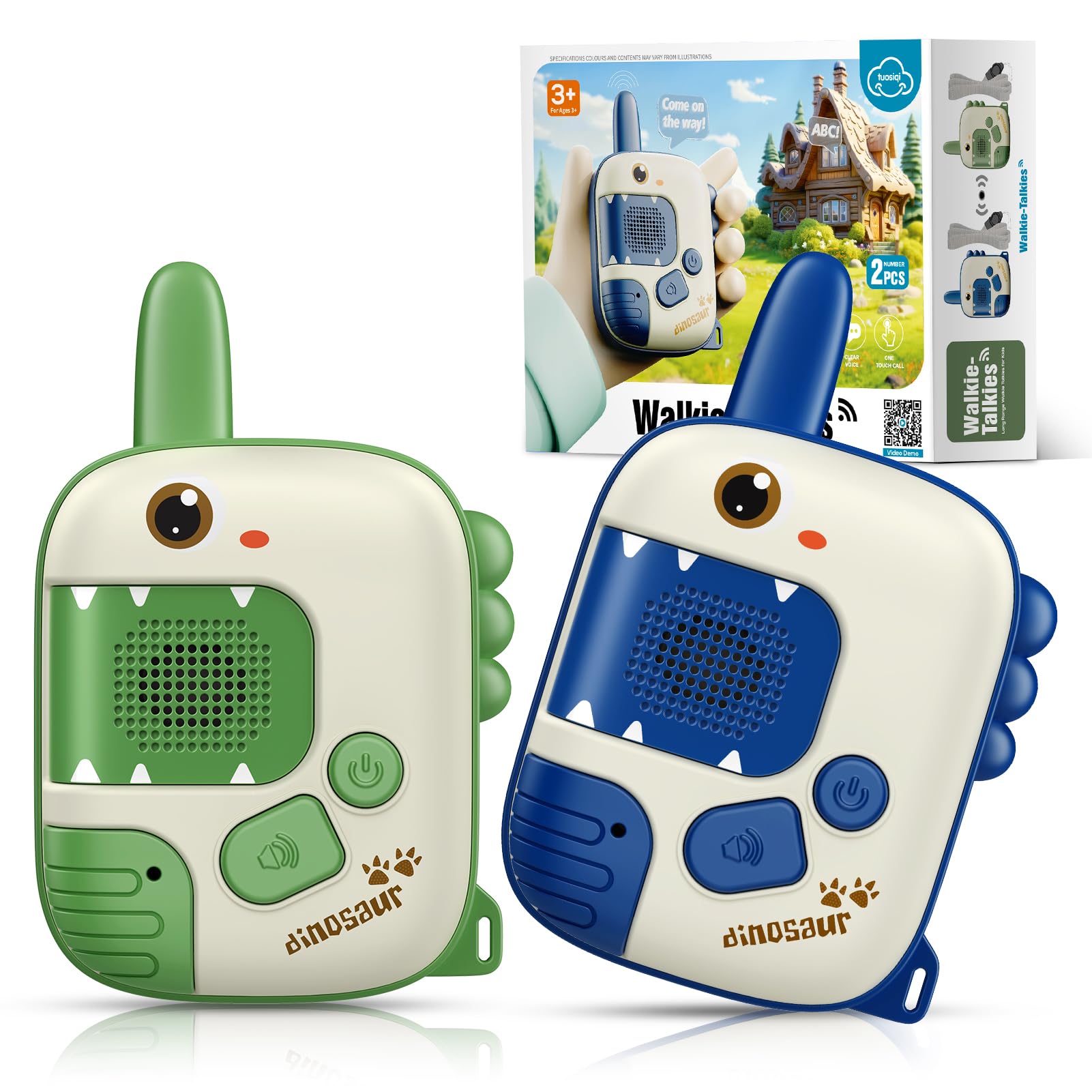 🦕🦖 Walkie Talkie Kinder Dinosaurier Spielzeug ab 3-8 Jahre | Geschenkideen für Jungen Angebot bei HelloDeals