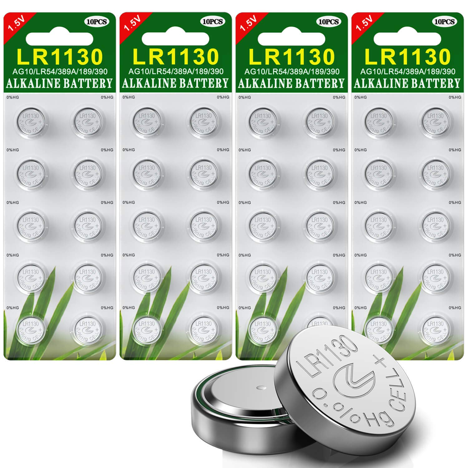 GutAlkaLi 40 Stück AG10 LR1130 1.5V Alkaline Knopfzelle Batterien 🌟🔋 Angebot bei HelloDeals