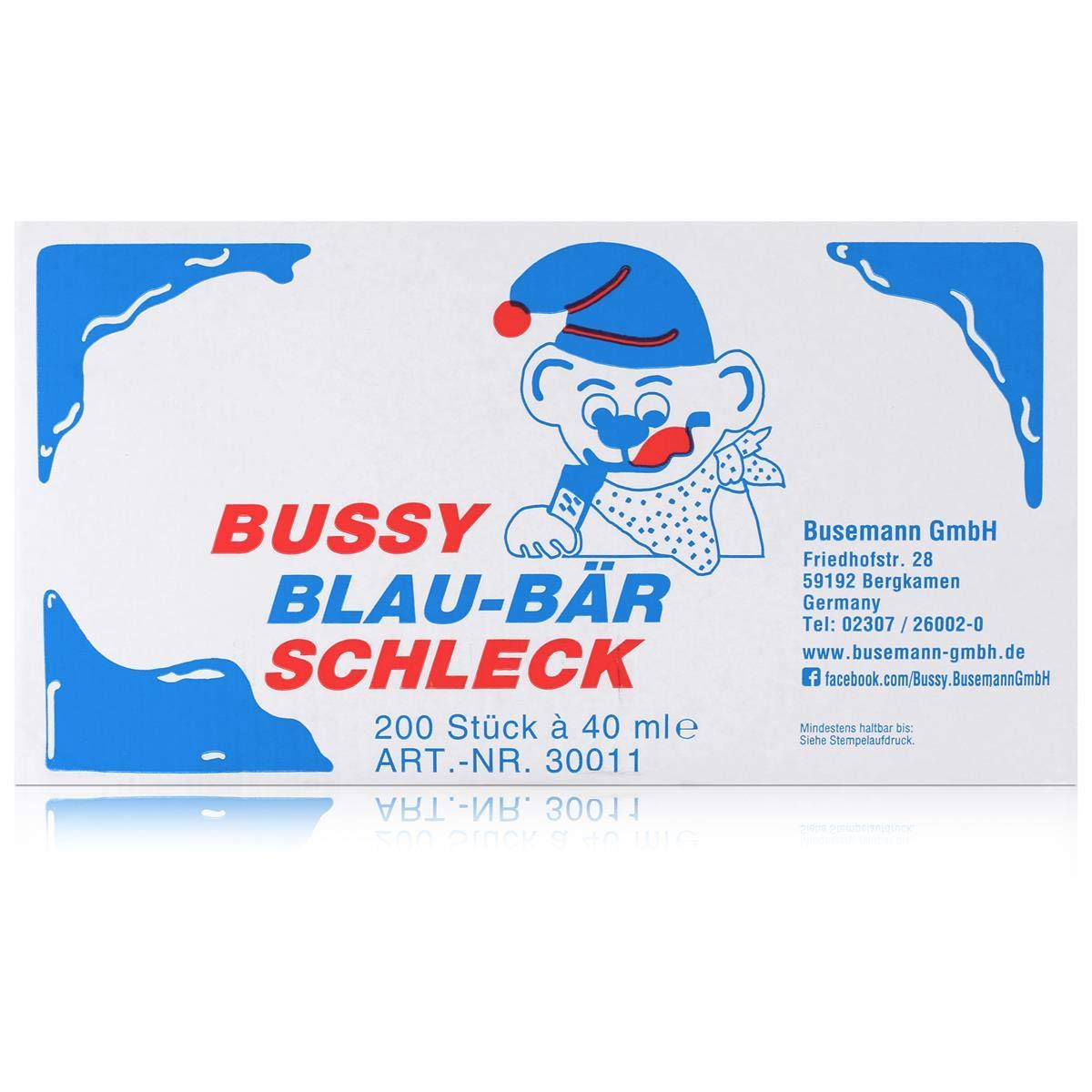 🍹🐻 Bussy Schleck Drinks Blau Bär Waldbeer blau 200er Pack 200 x 40ml 🌳 8000ml Angebot bei HelloDeals