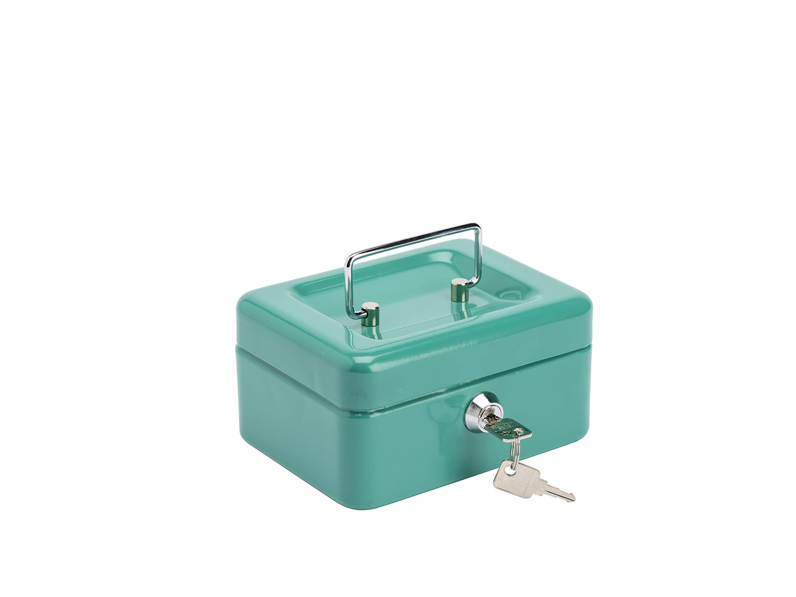 🔒🔑 Burg-Wächter Geldkassette Money 5015 Türkis-Grün - Optimaler Diebstahlschutz! Angebot bei HelloDeals