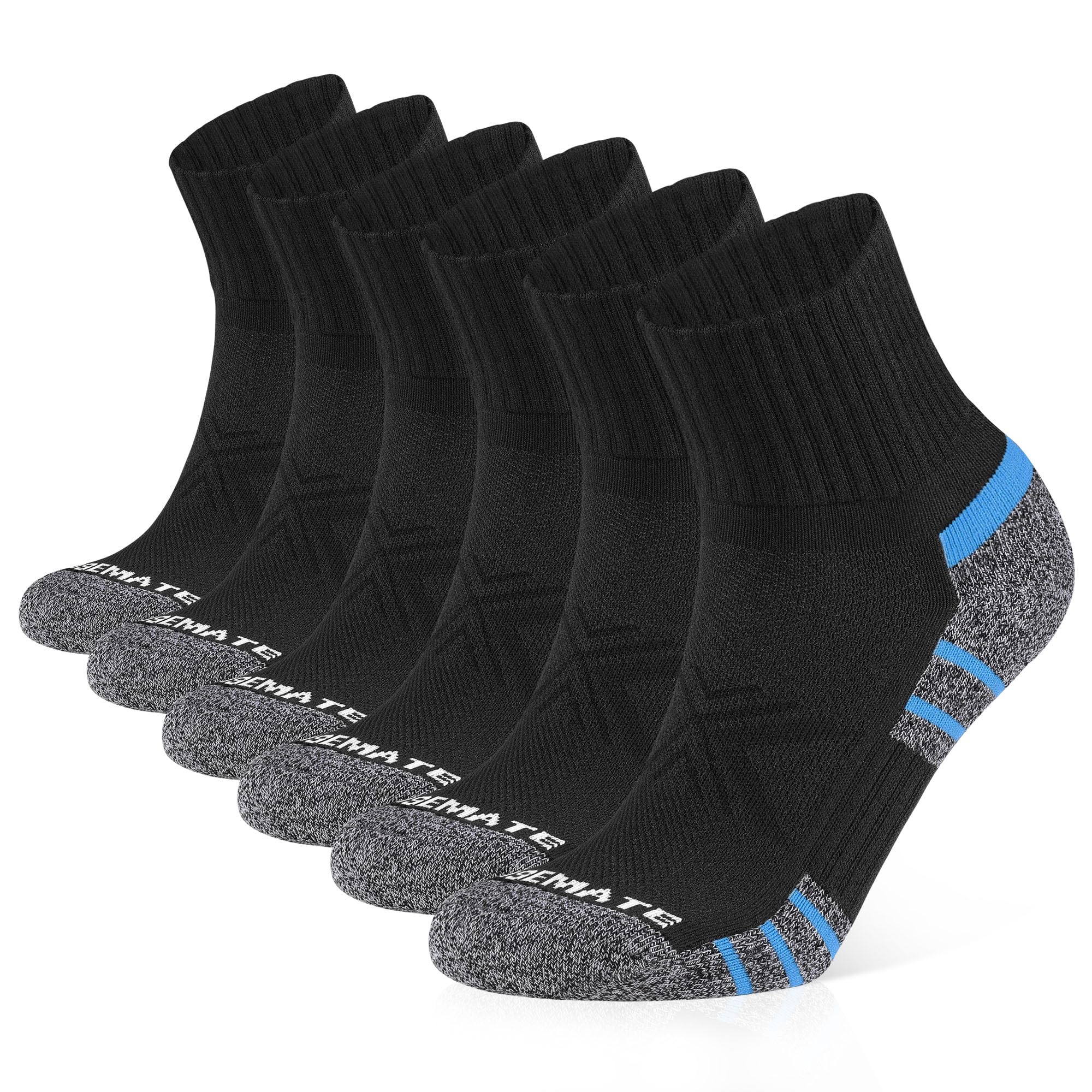 🧦 CLOSEMATE 6 Paar Sneaker Socken Herren Baumwolle Kurze Sportsocken 👟 Angebot bei HelloDeals