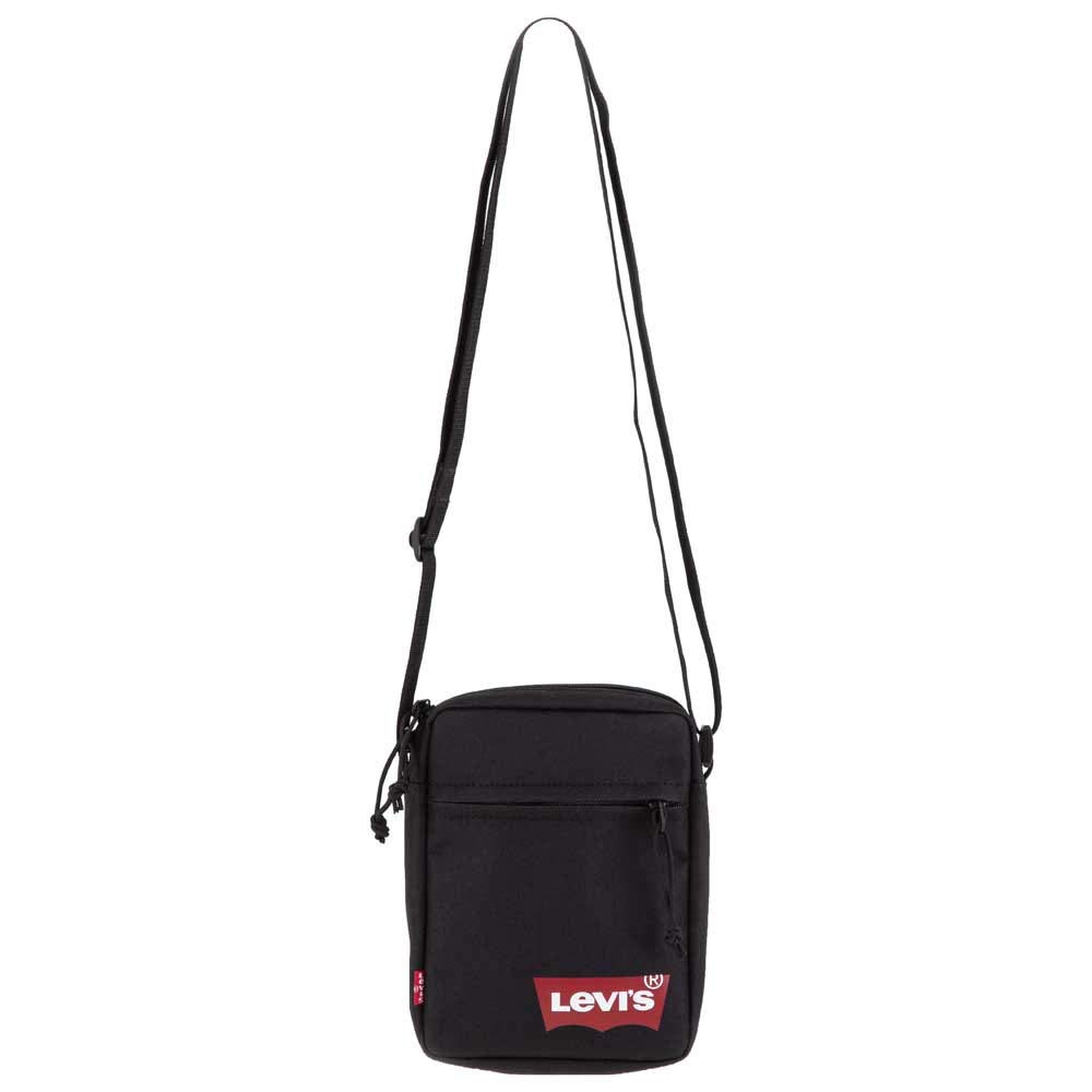 Sonderangebot! 🎒 Levi's Herren Mini Solid (Red Batwing) LFA LM Bags Crossbody Regular Black Angebot bei HelloDeals