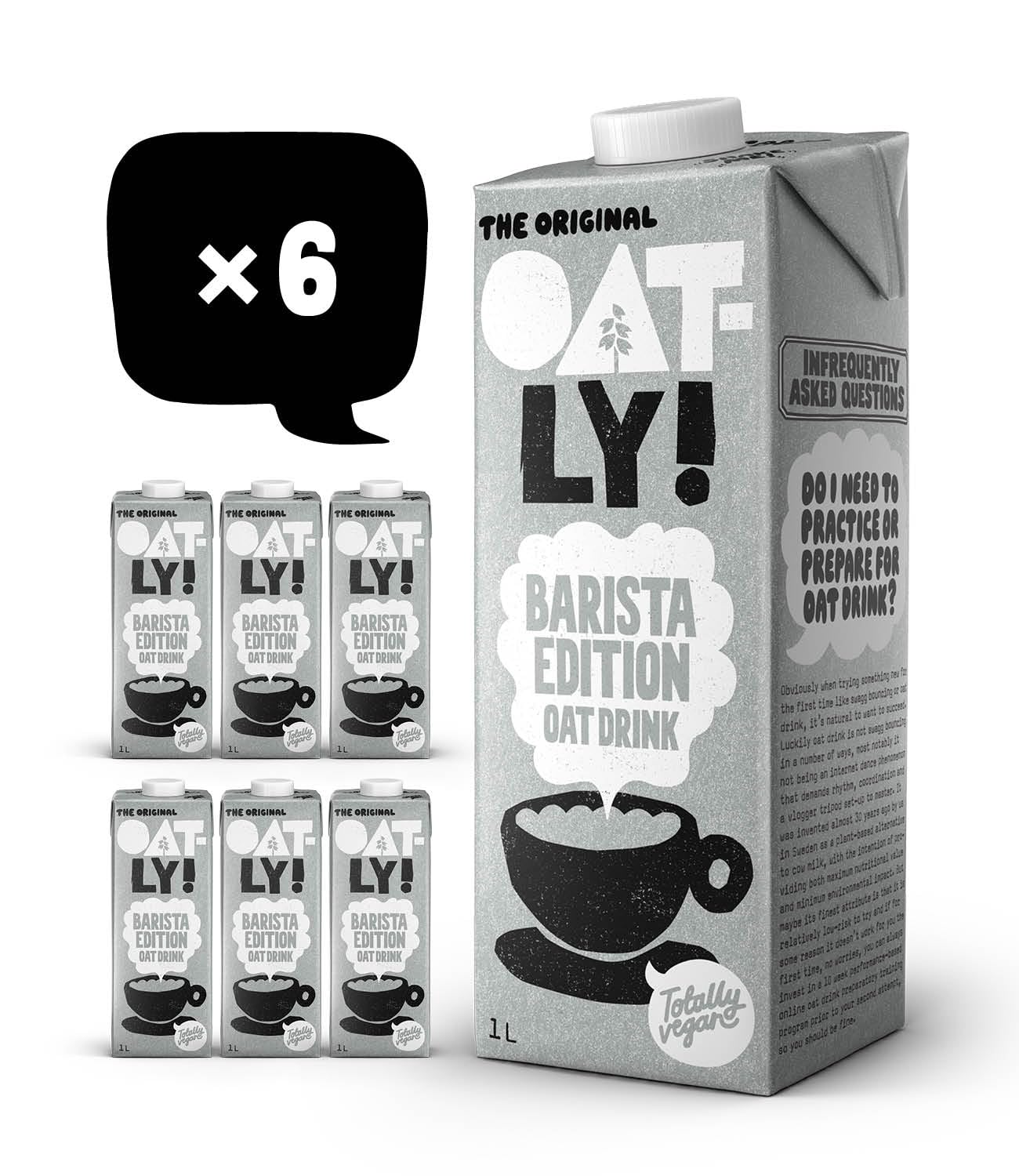 🌱🥛 Oatly Barista Haferdrink Barista Edition, Long Life 1 Liter (6er Pack) Neu Angebot bei HelloDeals