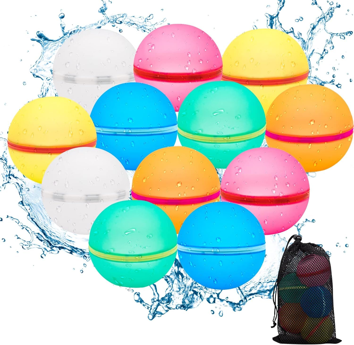 🌊🎈Wasserbomben Wiederverwendbar: Sommer Spaß-Wasserspielzeug 🏖️ Angebot bei HelloDeals