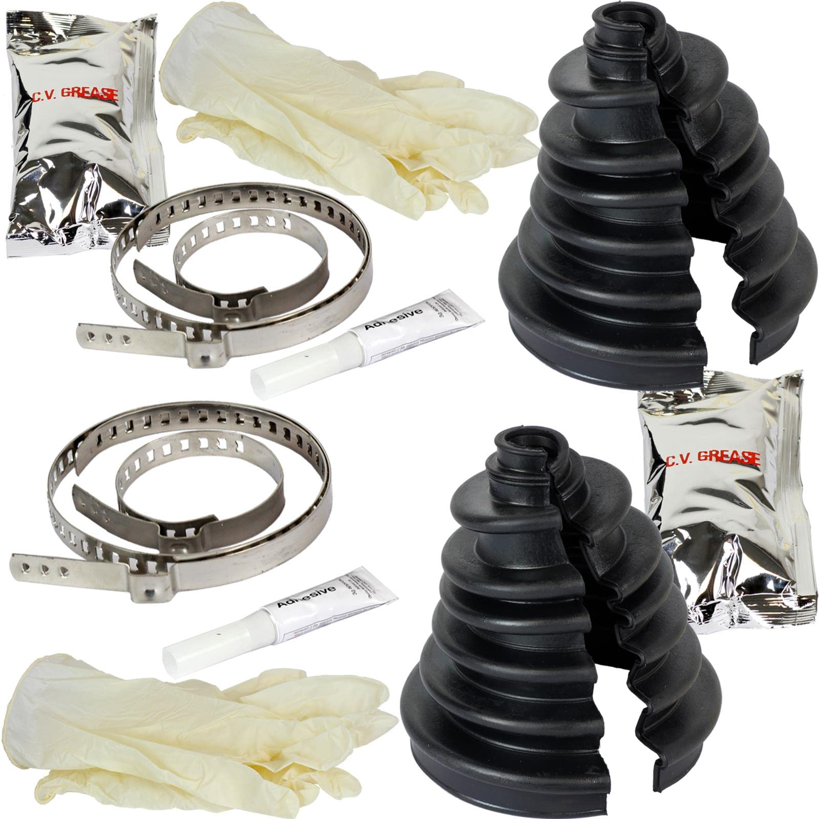 🔧🛠️ Tolles Angebot! Faltenbalgsatz 2X universal Achsmanschette zum Kleben Angebot bei HelloDeals