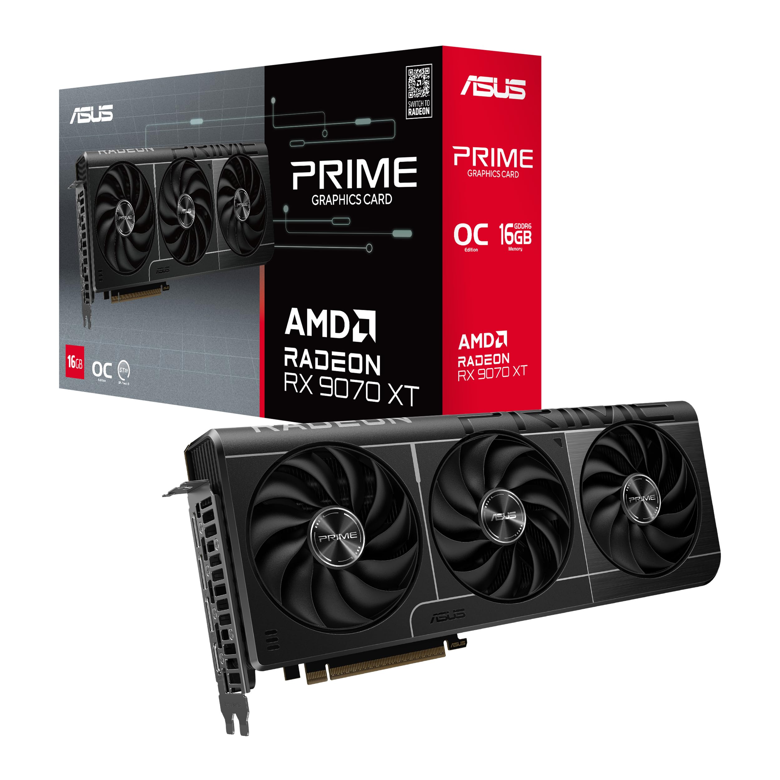 🎮 ASUS Prime Radeon RX 9070 XT OC Edition 16GB GDDR6 Gaming Grafikkarte 🎮 Angebot bei HelloDeals