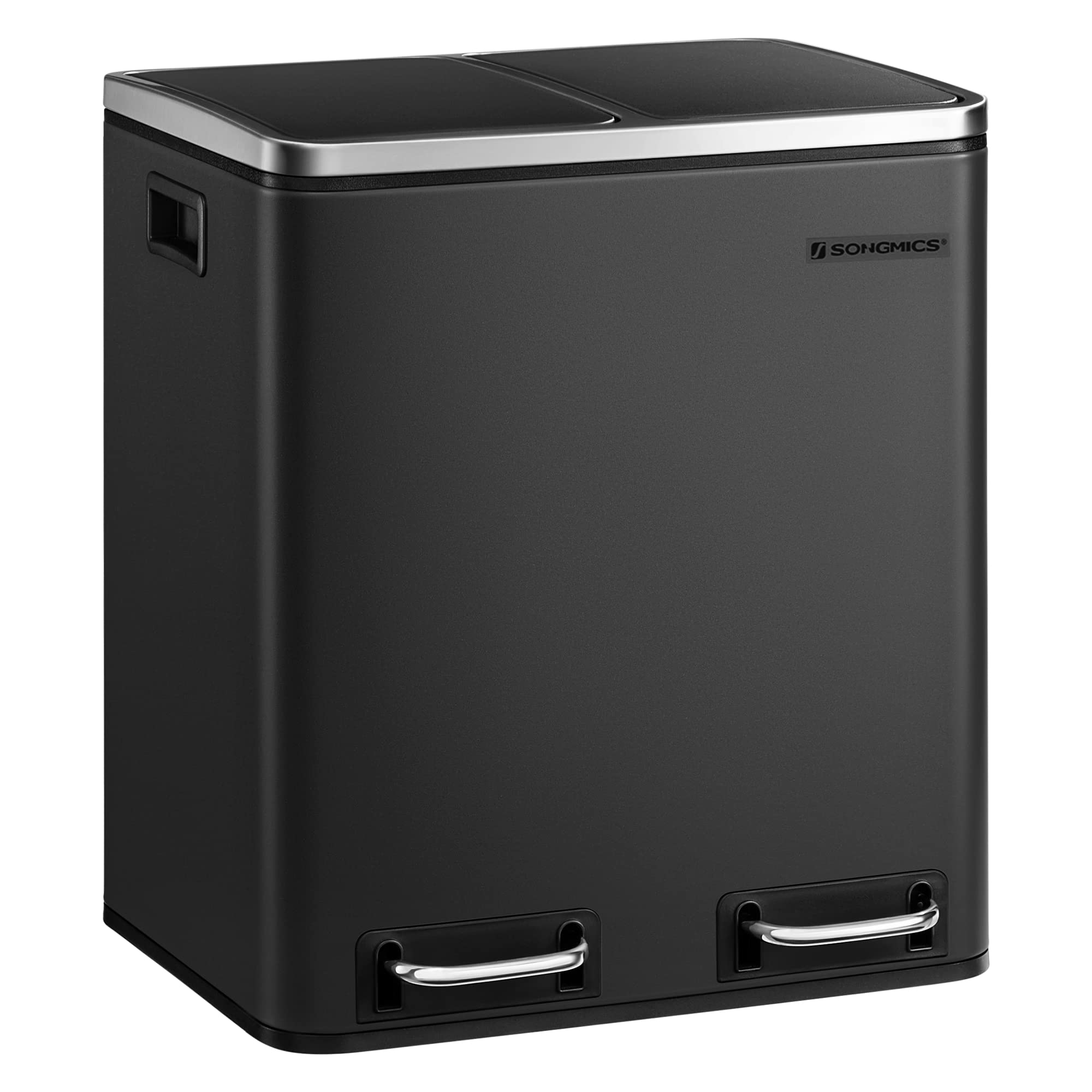 🗑️🌿 SONGMICS Mülleimer Küche, 2 x 15 Liter, Mülltrennsystem 2 Fächer inkl. 15 Müllbeutel - Angebot Angebot bei HelloDeals