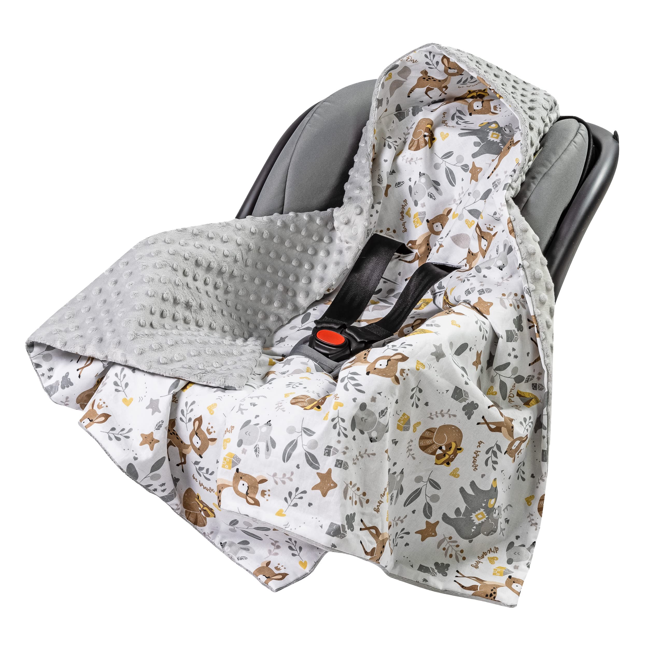 👶🧸 Medi Partners Einschlagdecke Baby Babyschale 100% Baumwolle für Sommer 85x85cm Kinderwagen Kuscheldecke Angebot bei HelloDeals