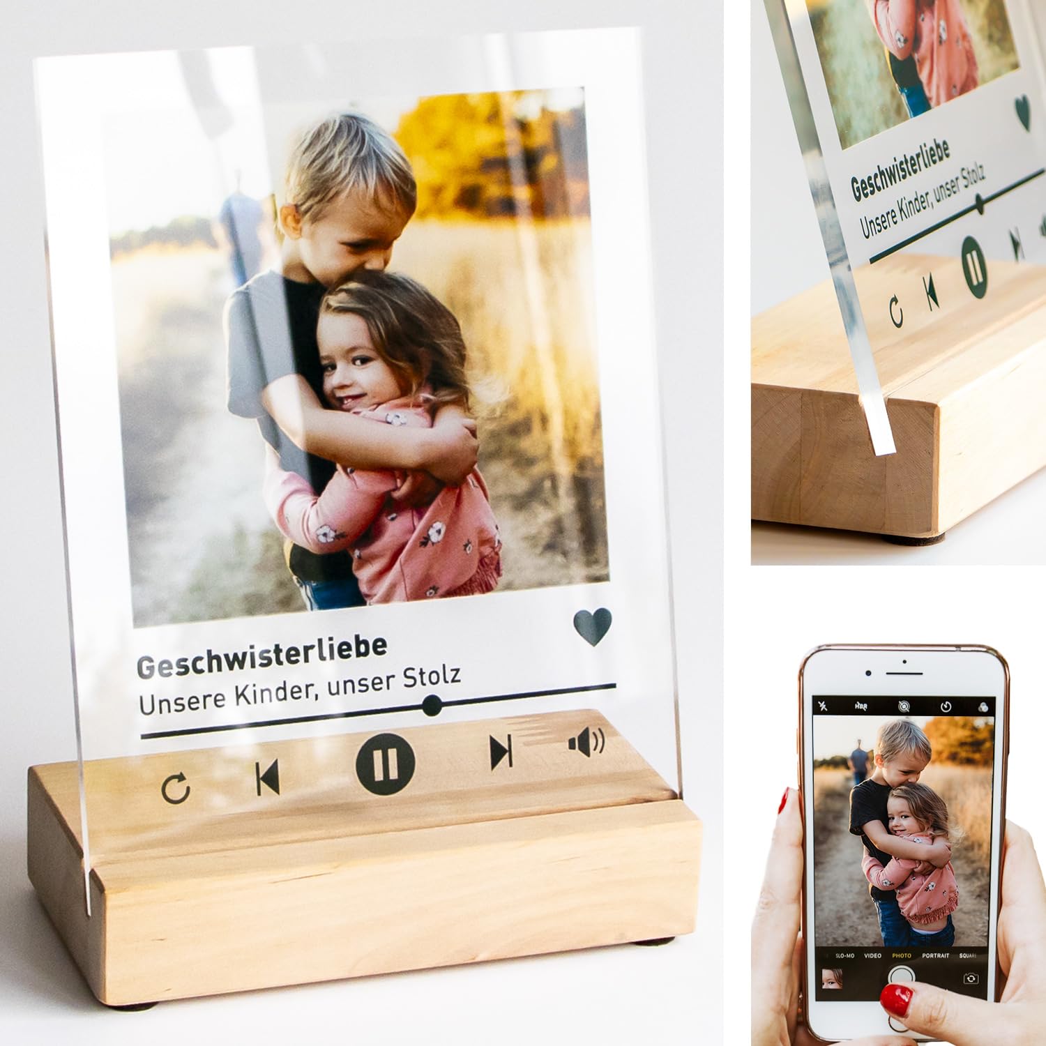 Personalisiertes Foto-Geschenk aus Acrylglas mit Spotify Song Cover Design 🎁 Angebot bei HelloDeals