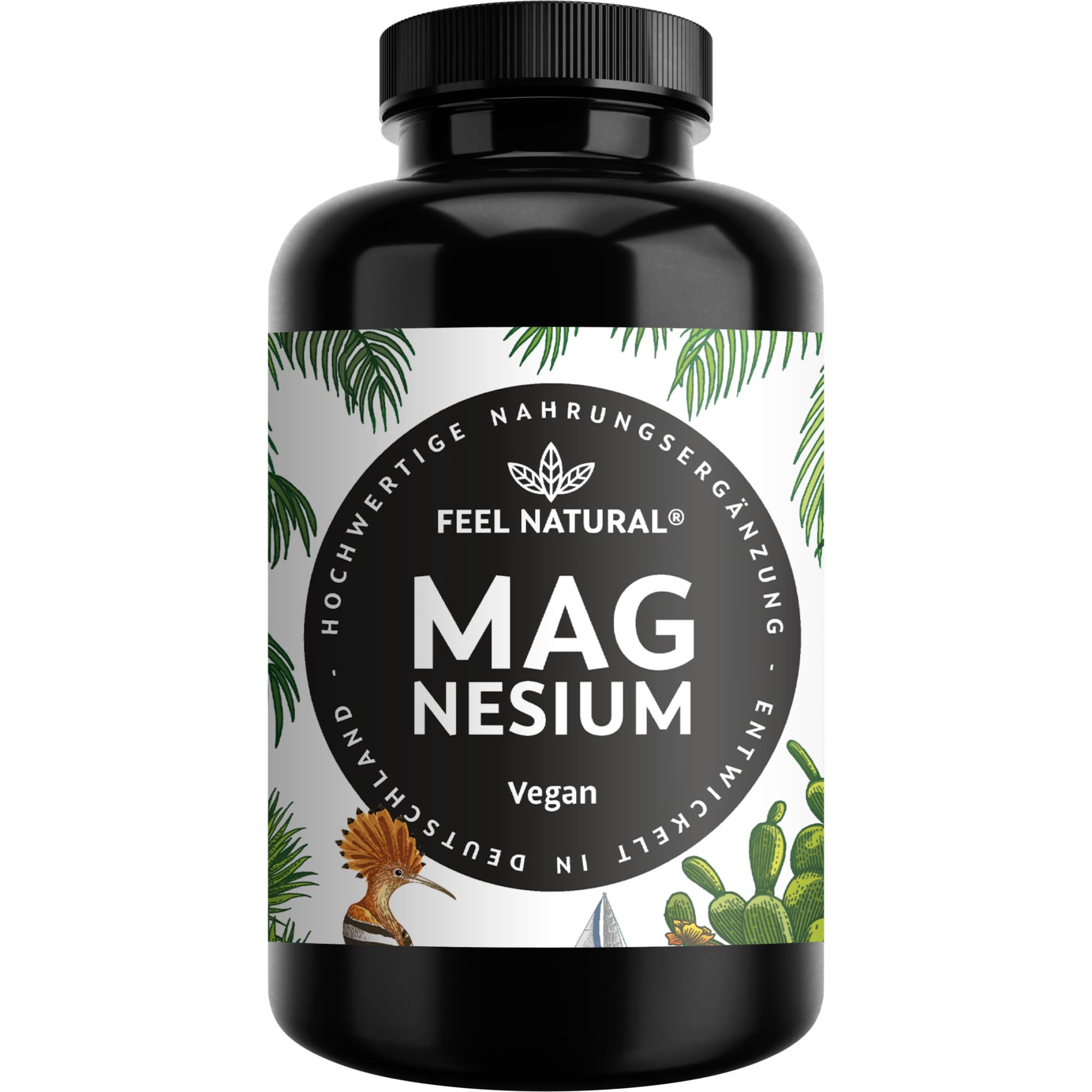 🌊 Magnesium hochdosiert Kapseln - 365 Stück (Jahresvorrat) 🌿 Angebot bei HelloDeals