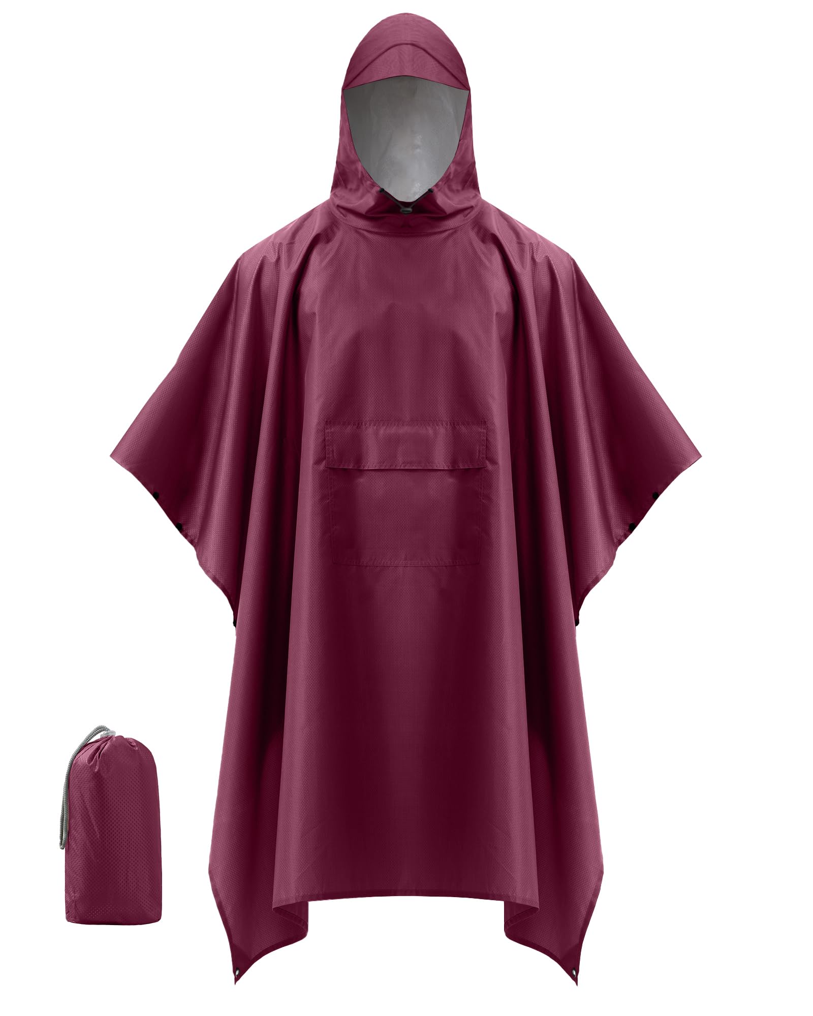 🌧️ Coutyuyi Wasserdicht Regenponcho Unisex - 3-in-1 Multifunktionaler Regencape 🌂 Angebot bei HelloDeals