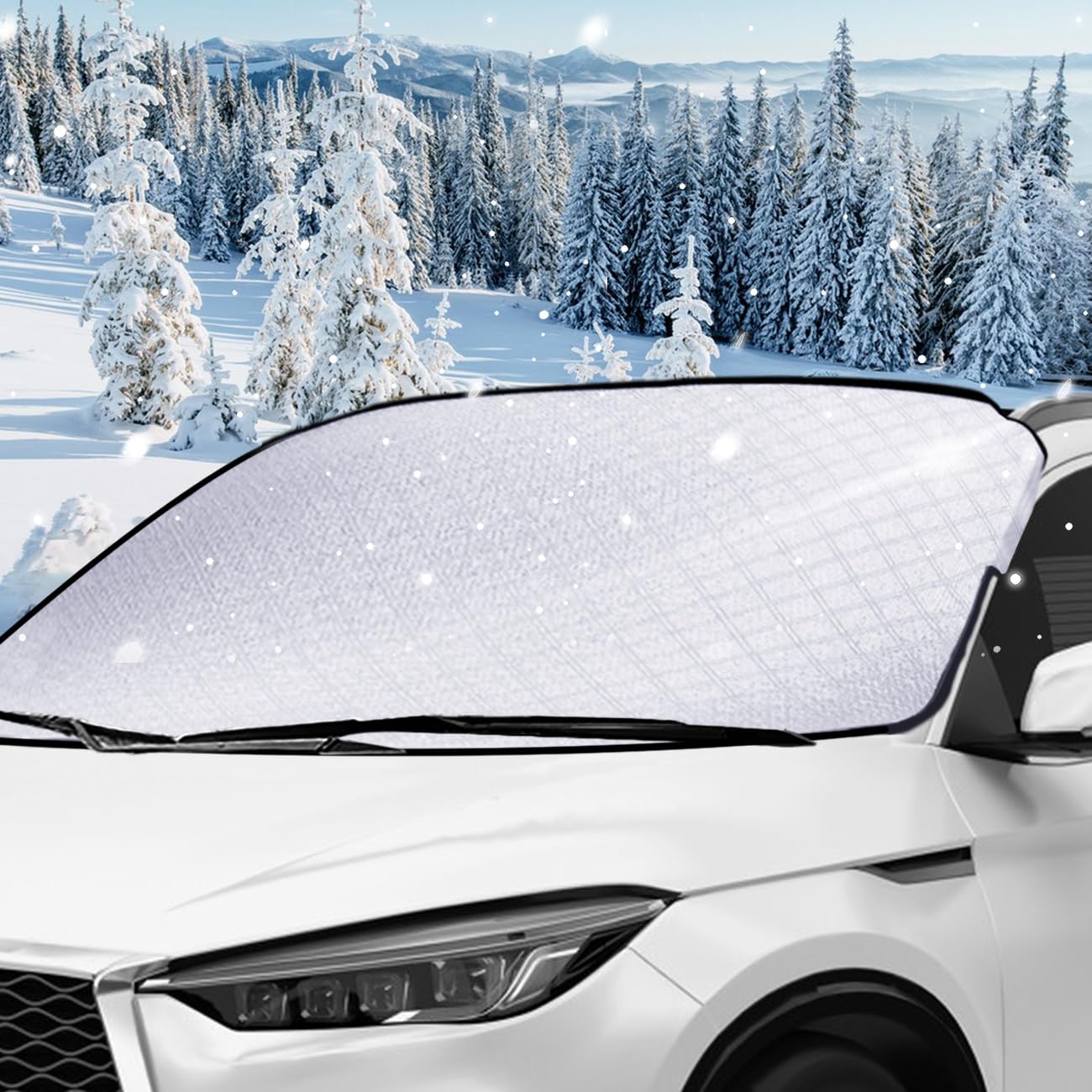 🚗🌨️ Wuiil Windschutzscheibenabdeckung | Auto Scheibenabdeckung Winterschutz 🌨️🚗 Angebot bei HelloDeals