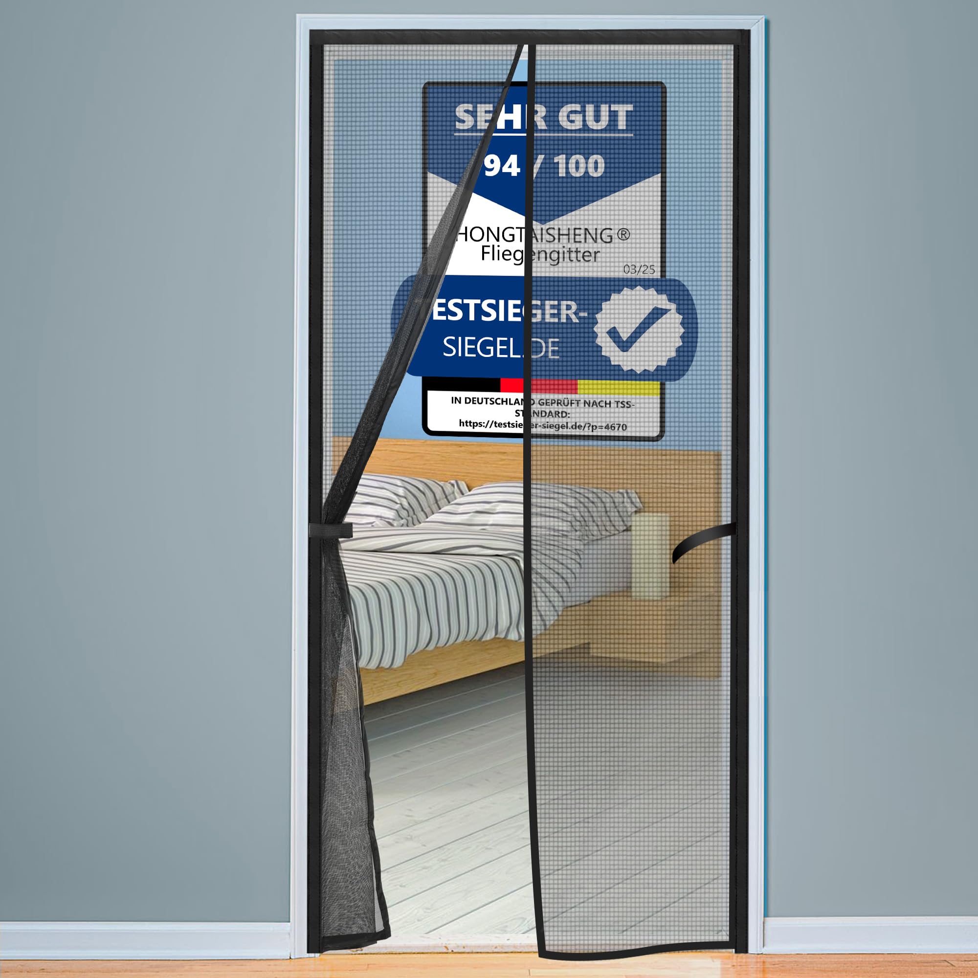 HONGTAISHENG Fliegengitter Tür Magnet, 90x200cm 🪲🚪🐱 Angebot bei HelloDeals