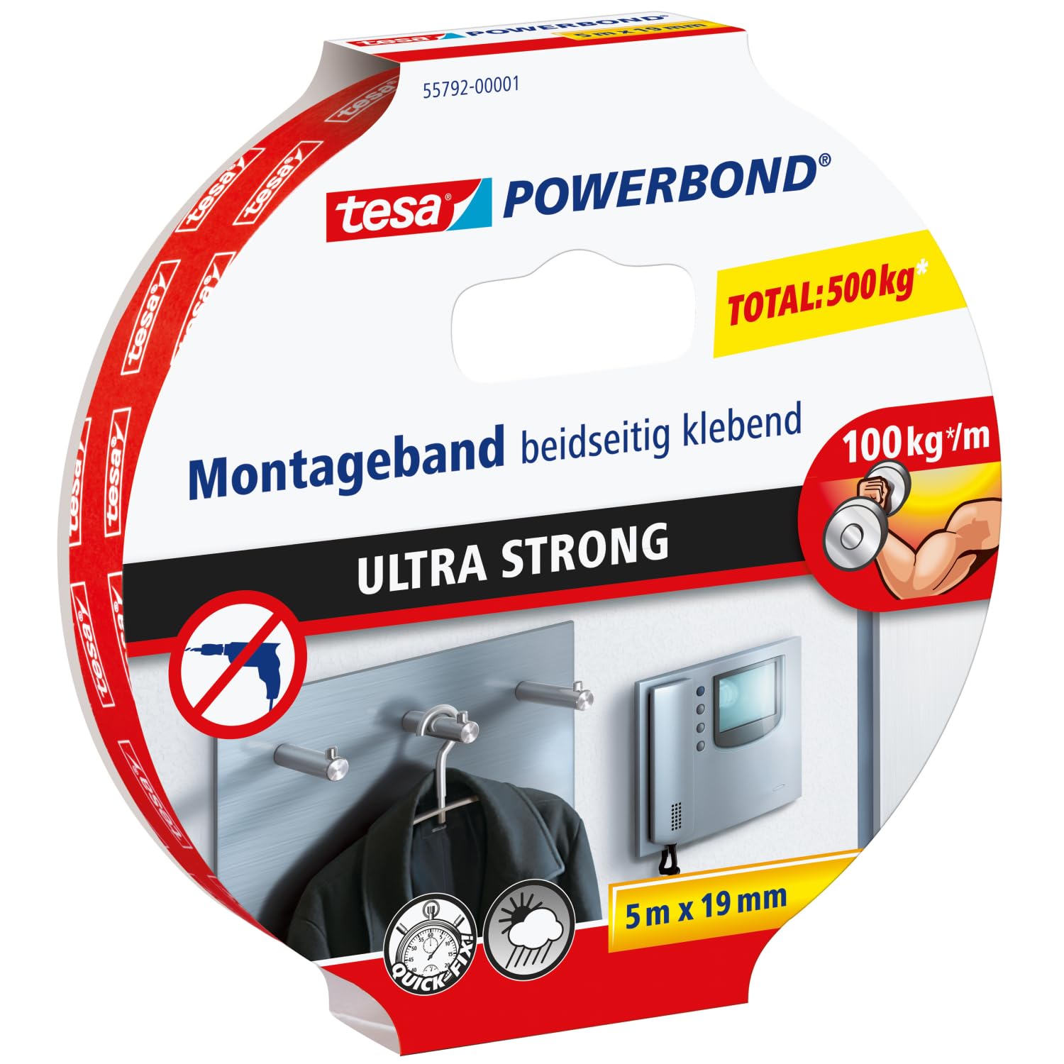 tesa Powerbond ULTRA STRONG - Doppelseitiges, extra starkes Montageband 🛠️🔒 Angebot bei HelloDeals