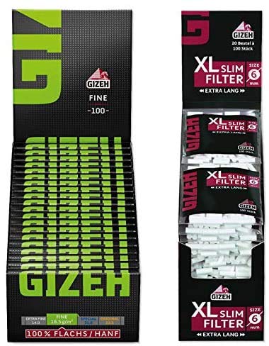 🔥 Mega Deal! Set Gizeh Black Fine Magnet Zigarettenpapier + XL Slim Filter Angebot bei HelloDeals