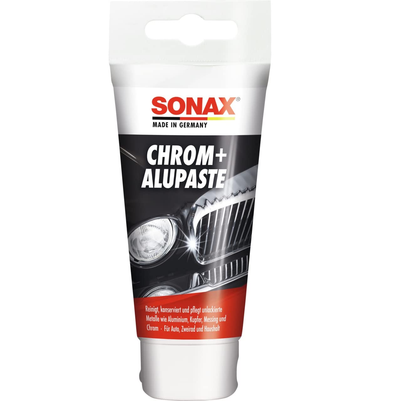 🚗 SONAX Chrom+AluPaste (75 ml) - Poliermittelhaltige Pflegepaste zur Beseitigung von Korrosion! 🌟 Angebot bei HelloDeals
