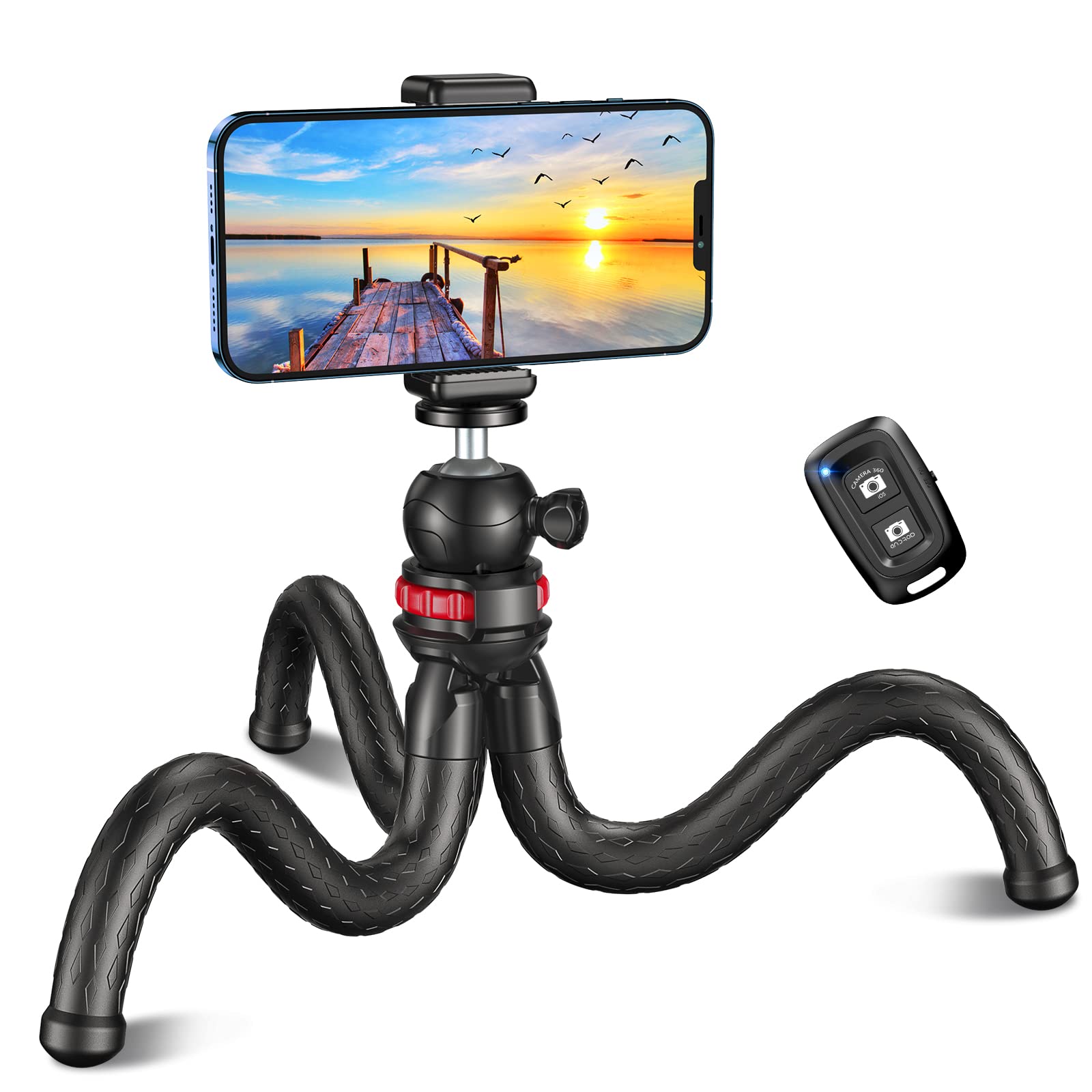 📸 CIRYCASE Flexibler Handy Stativ mit Mini Selfie Stick 🤳 Angebot bei HelloDeals