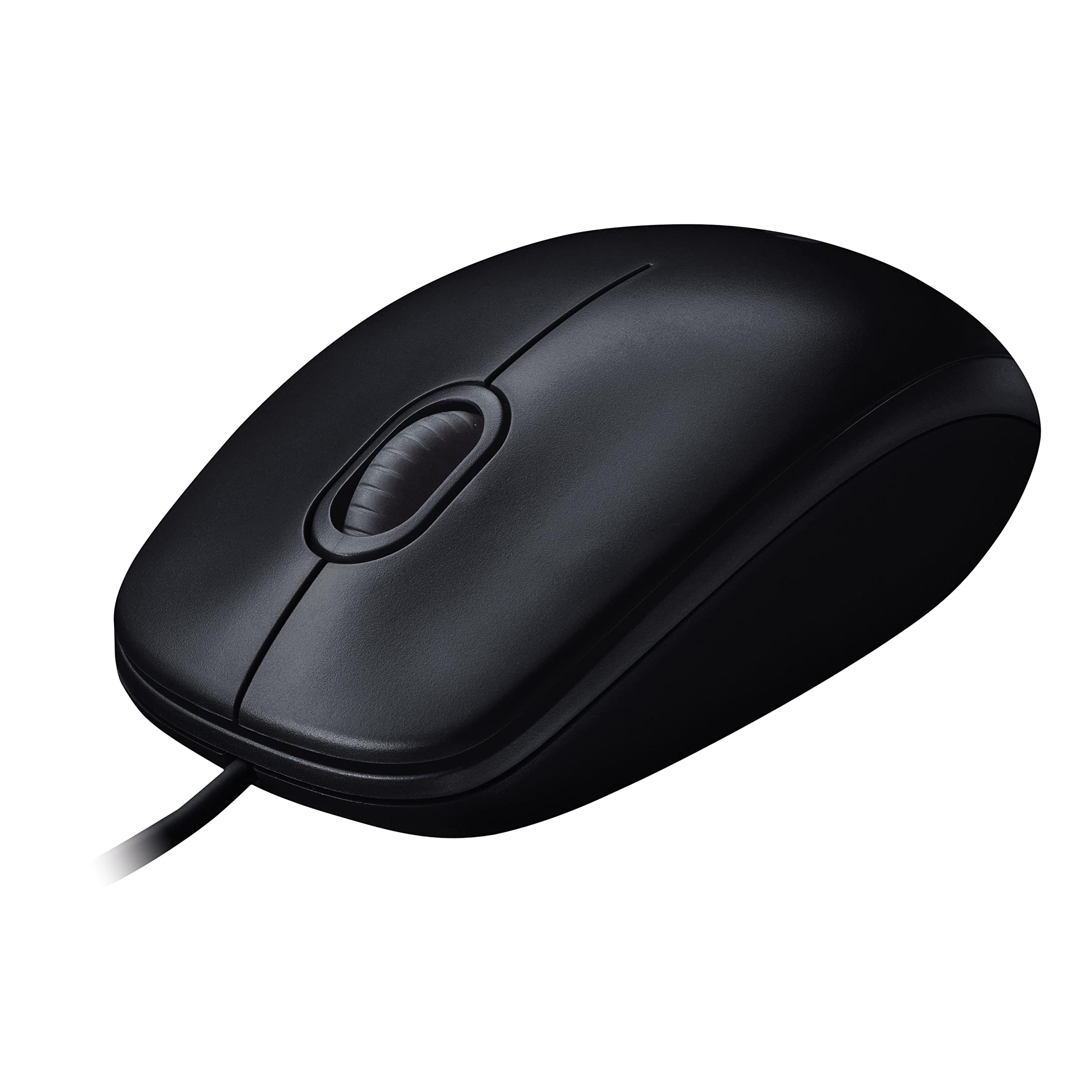 Logitech M90 Maus mit Kabel, 1000 DPI Sensor, USB-Anschluss, 3 Tasten - Grau 💻 Angebot bei HelloDeals