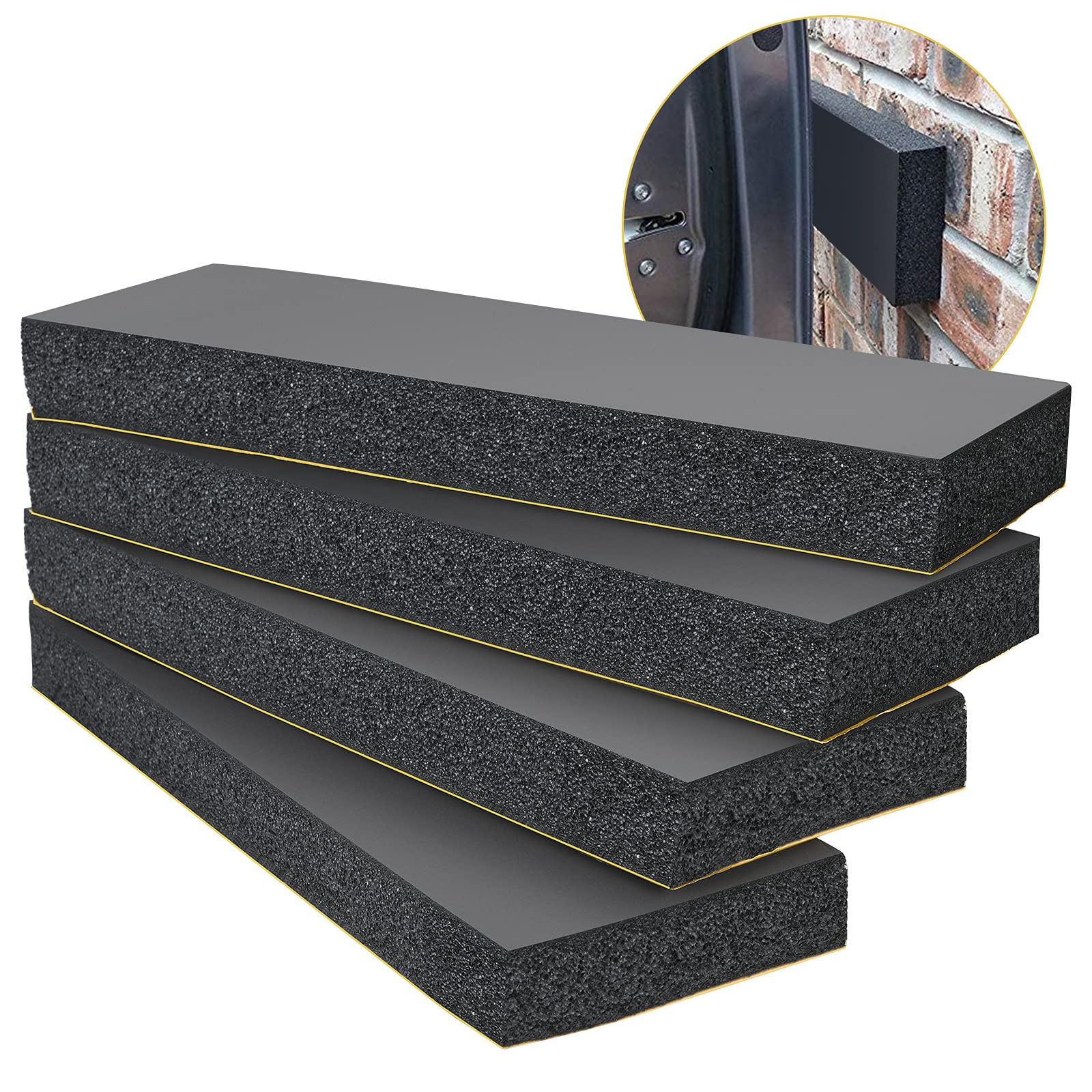 🚗🏡 4er Set Garagen Wandschutz Selbstklebend Autotür Wandschutz 3cm Extra Dicker Auto Schutz Angebot bei HelloDeals