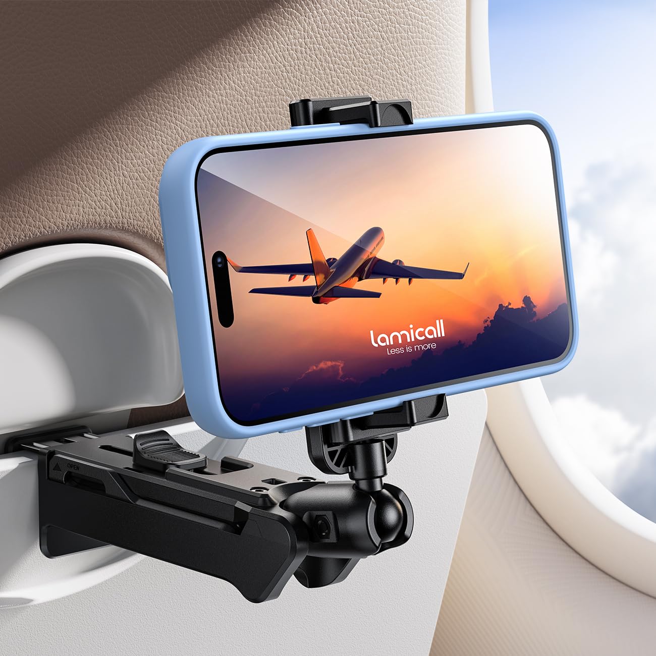 Lamicall 3-IN-1 Handyhalterung Flugzeug Gadgets Reise - Verstellbarer Handy Ständer mit 360° Drehung 📱 Angebot bei HelloDeals
