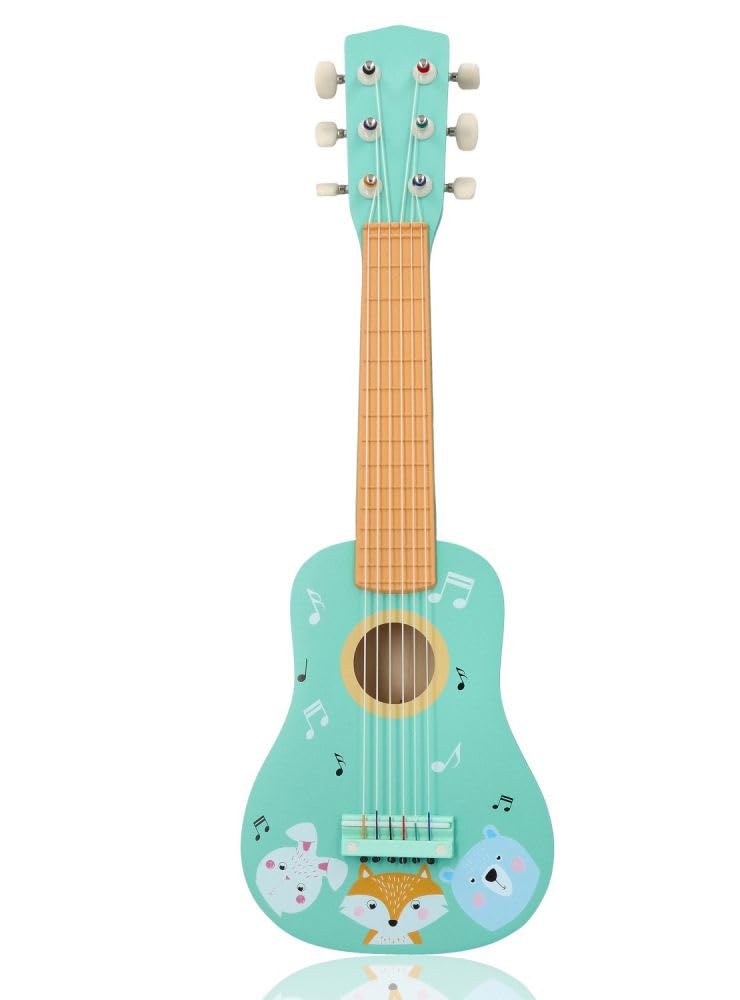 🎸🎶 Kindergitarre aus Holz - Spielzeuggitarre für Kinder ab 3 Jahre 🎶🎸 Angebot bei HelloDeals