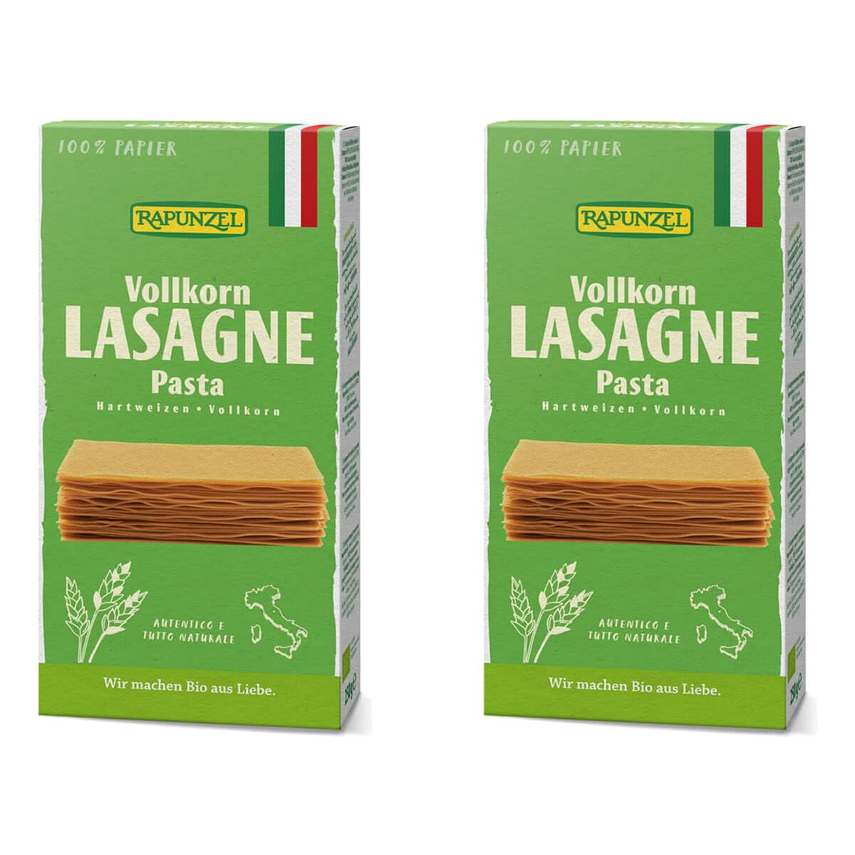 🌾🍝 Mega Deal: Rapunzel Lasagne-Platten Vollkorn, 2er Pack (2 x 250 g) - Bio 250 g (2er Pack) 🍝🌾 Angebot bei HelloDeals