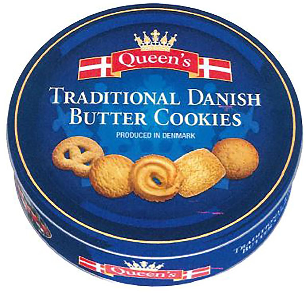 Queen's Danish Butter Cookies 🍪 Traditionelles dänisches Gebäck 500g (1er Pack) - Angebot Angebot bei HelloDeals