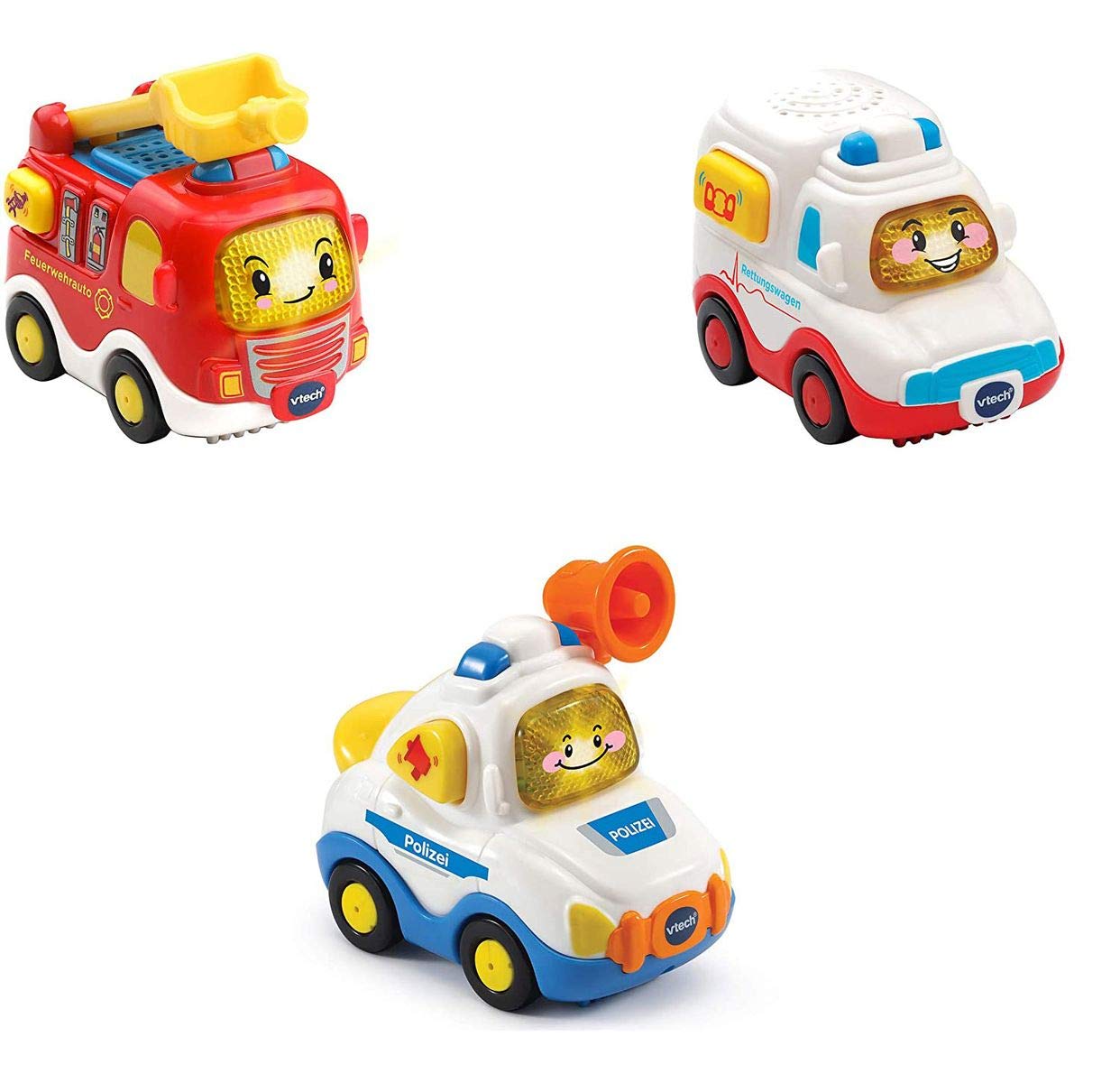 🚒🚑🚓 Vtech 80-242104 TUT TUT Baby Flitzer - 3er Set Einsatzfahrzeuge Angebot bei HelloDeals