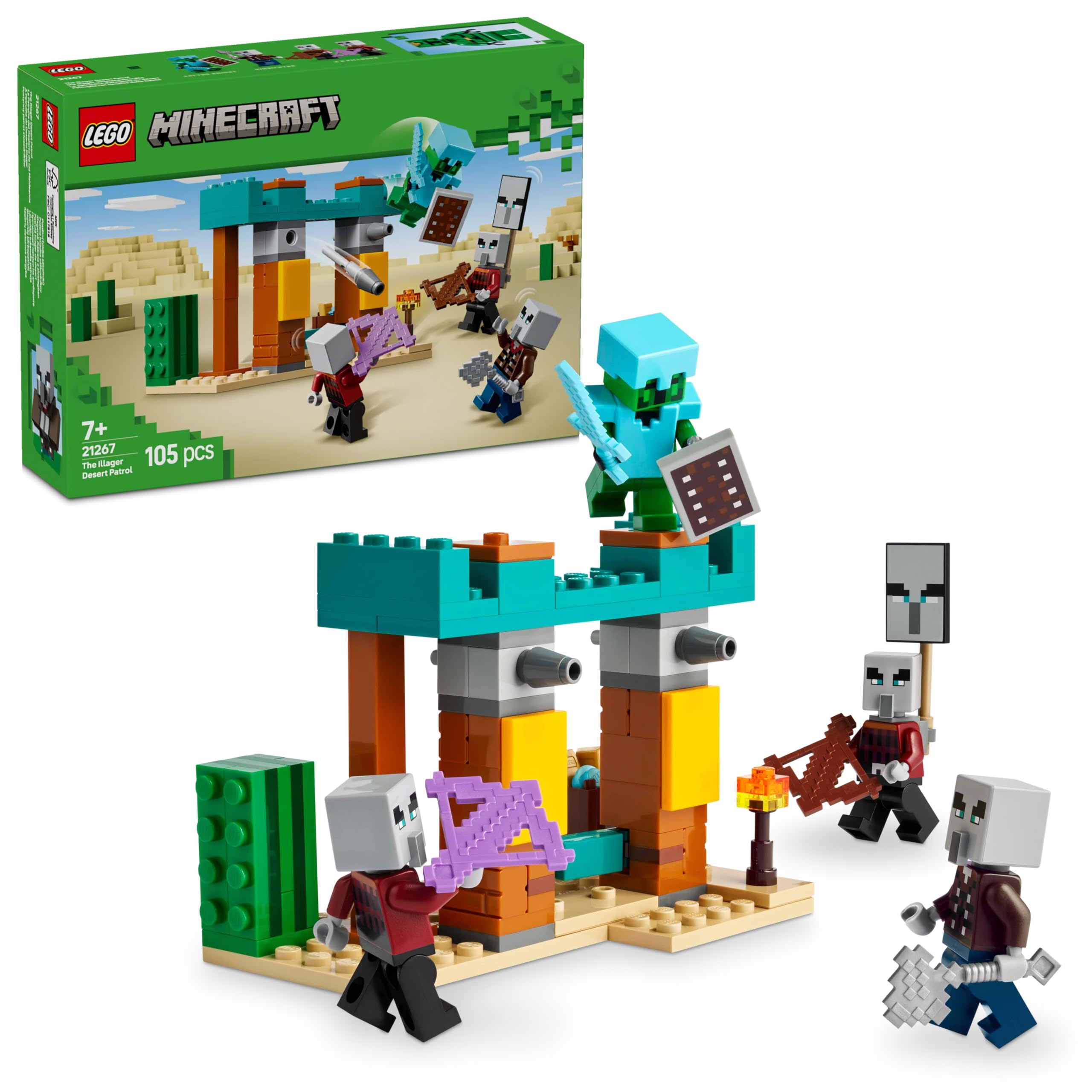 LEGO Minecraft Die Illager-Wüstenpatrouille - Set zum Videospiel für Kinder 🌵🎮 Angebot bei HelloDeals