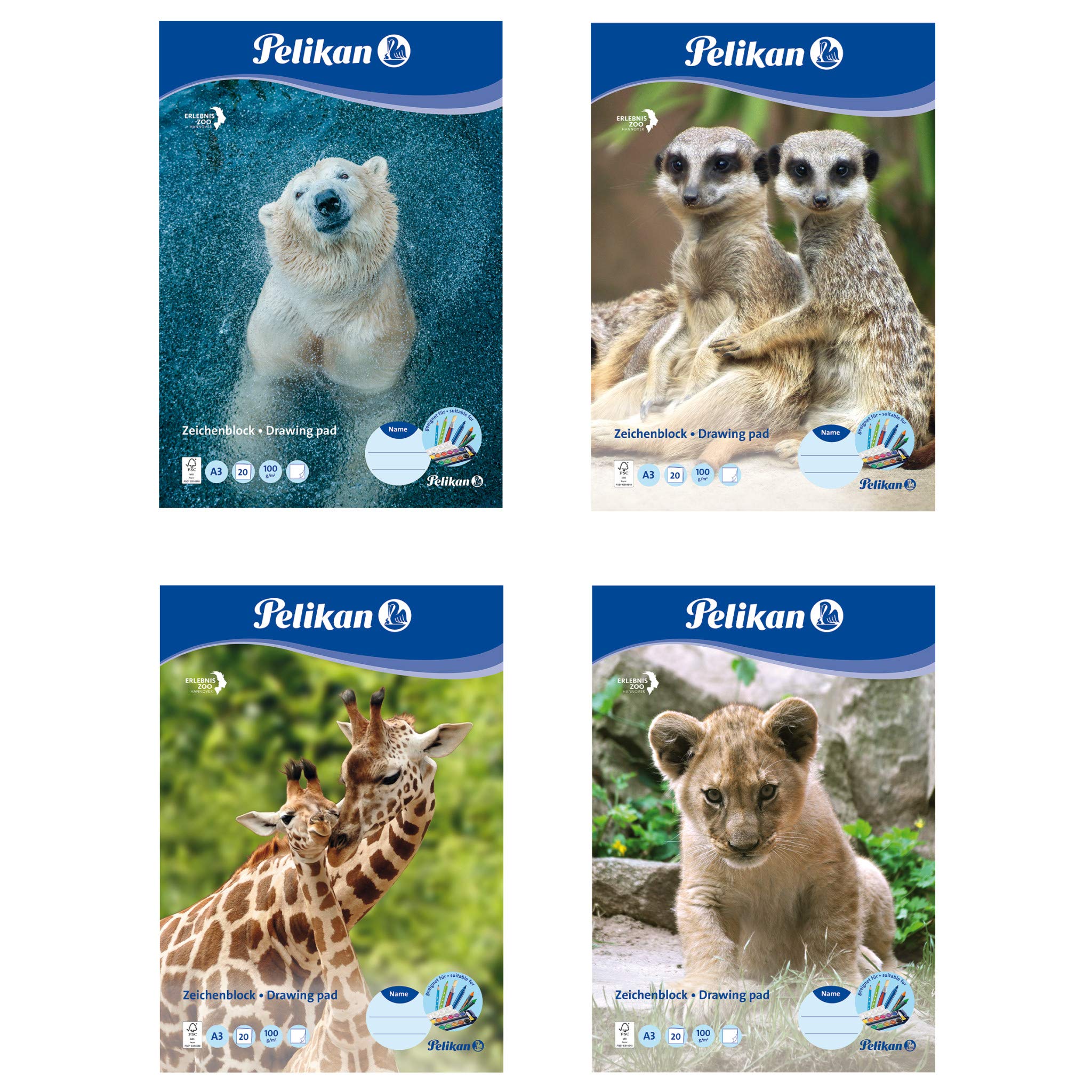 🎨📒 Pelikan 224840 - Zeichenblock A3 20 Blatt 100gr, 1 Stück, mehrfach sortiert Deal! 🌟 Angebot bei HelloDeals