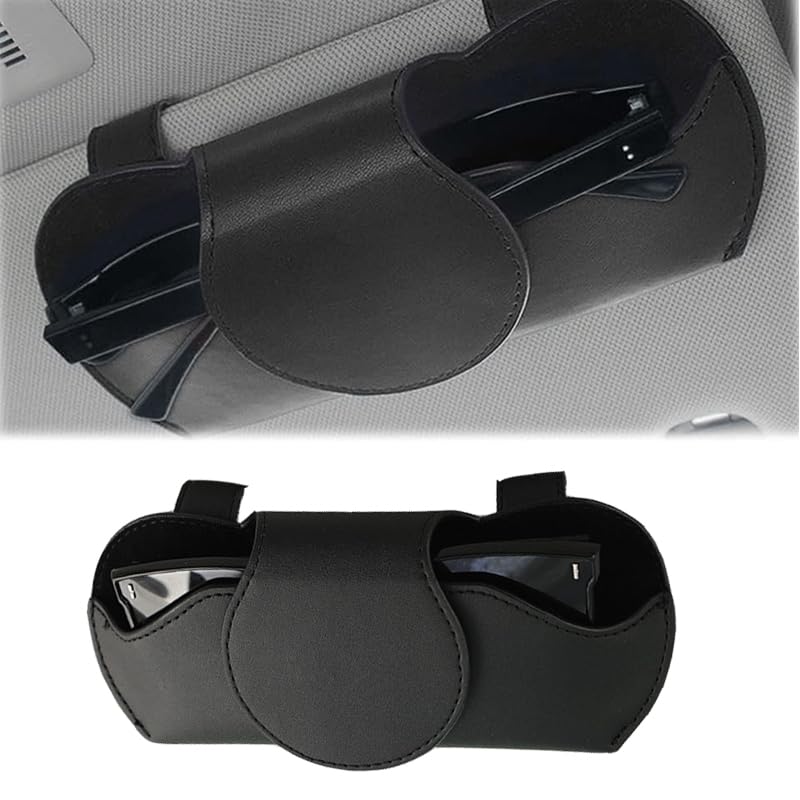 HAPPOW Brillenhalter für Auto Leder 🕶️🚗 Angebot bei HelloDeals